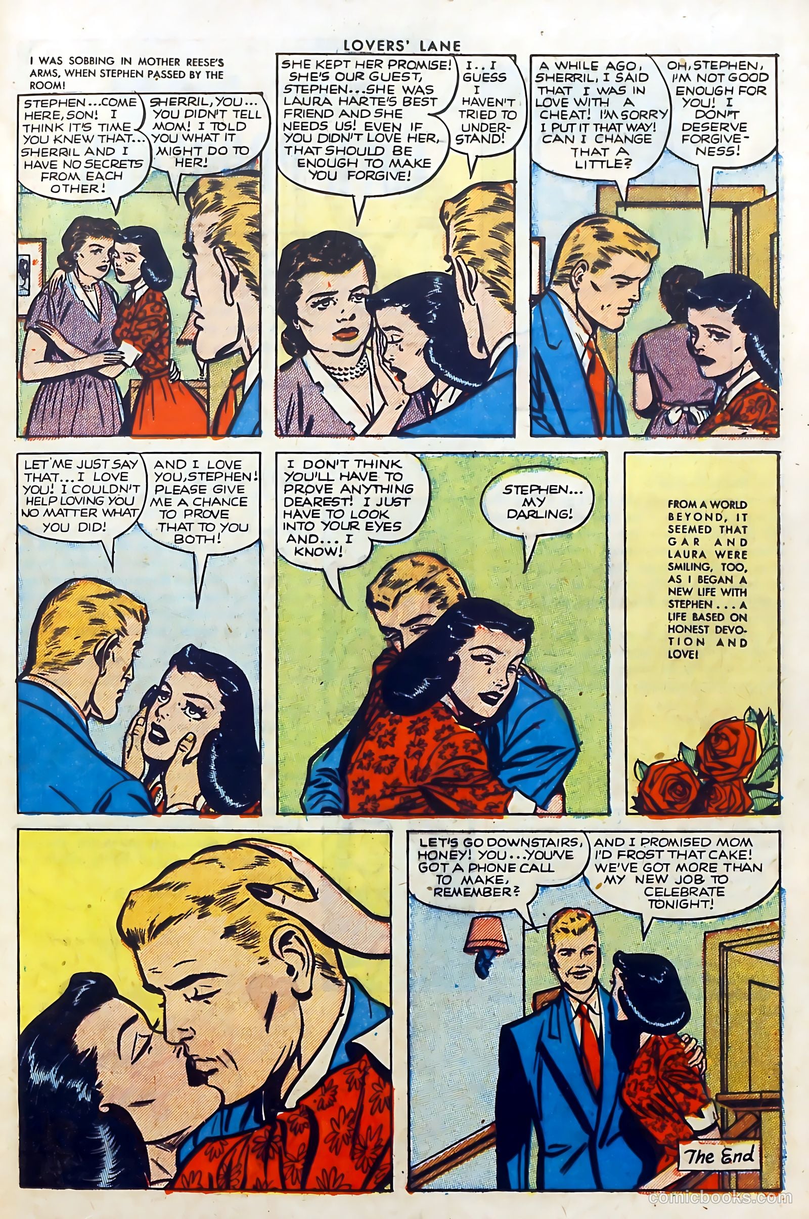 Lovers' Lane #32 (1953) — page 21 of 36
