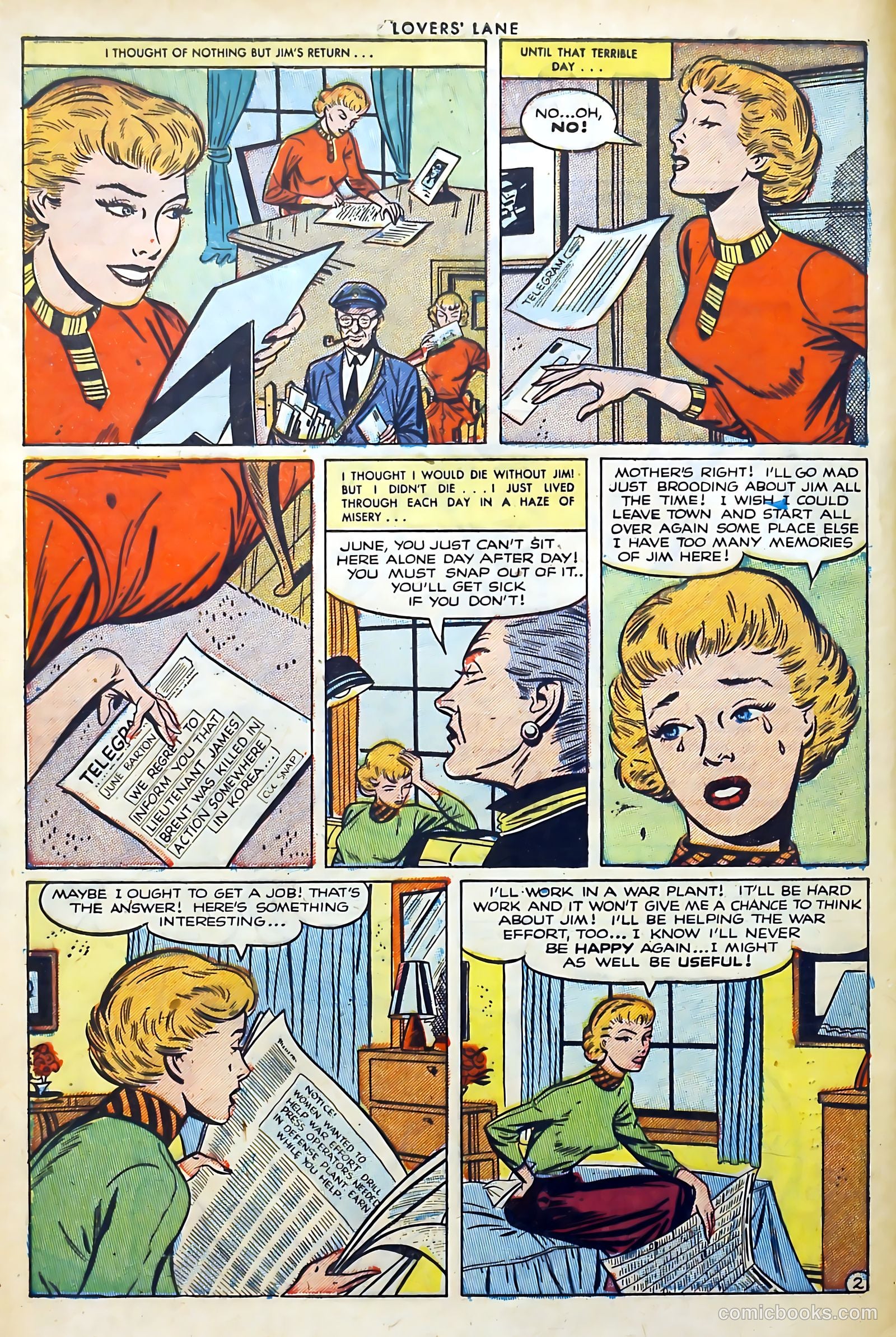 Lovers' Lane #34 (1953) — page 4 of 36