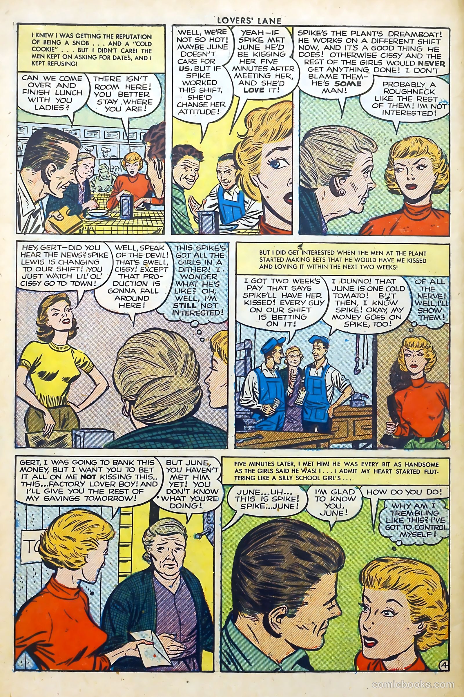 Lovers' Lane #34 (1953) — page 6 of 36