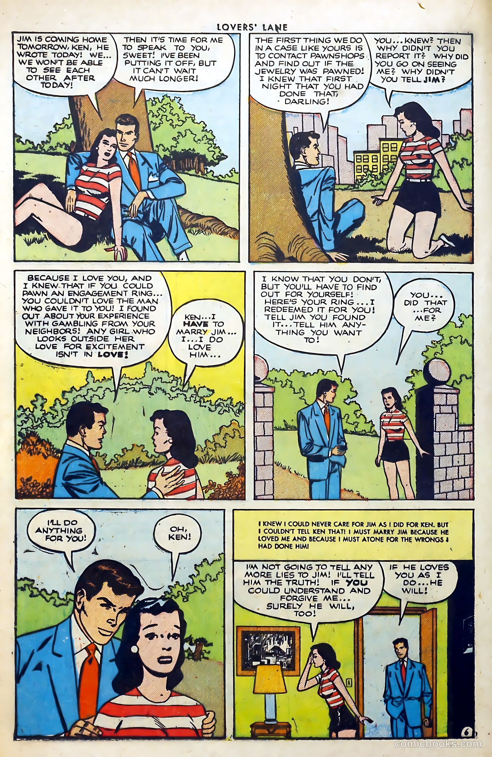 Lovers' Lane #35 (1953) — page 16 of 36
