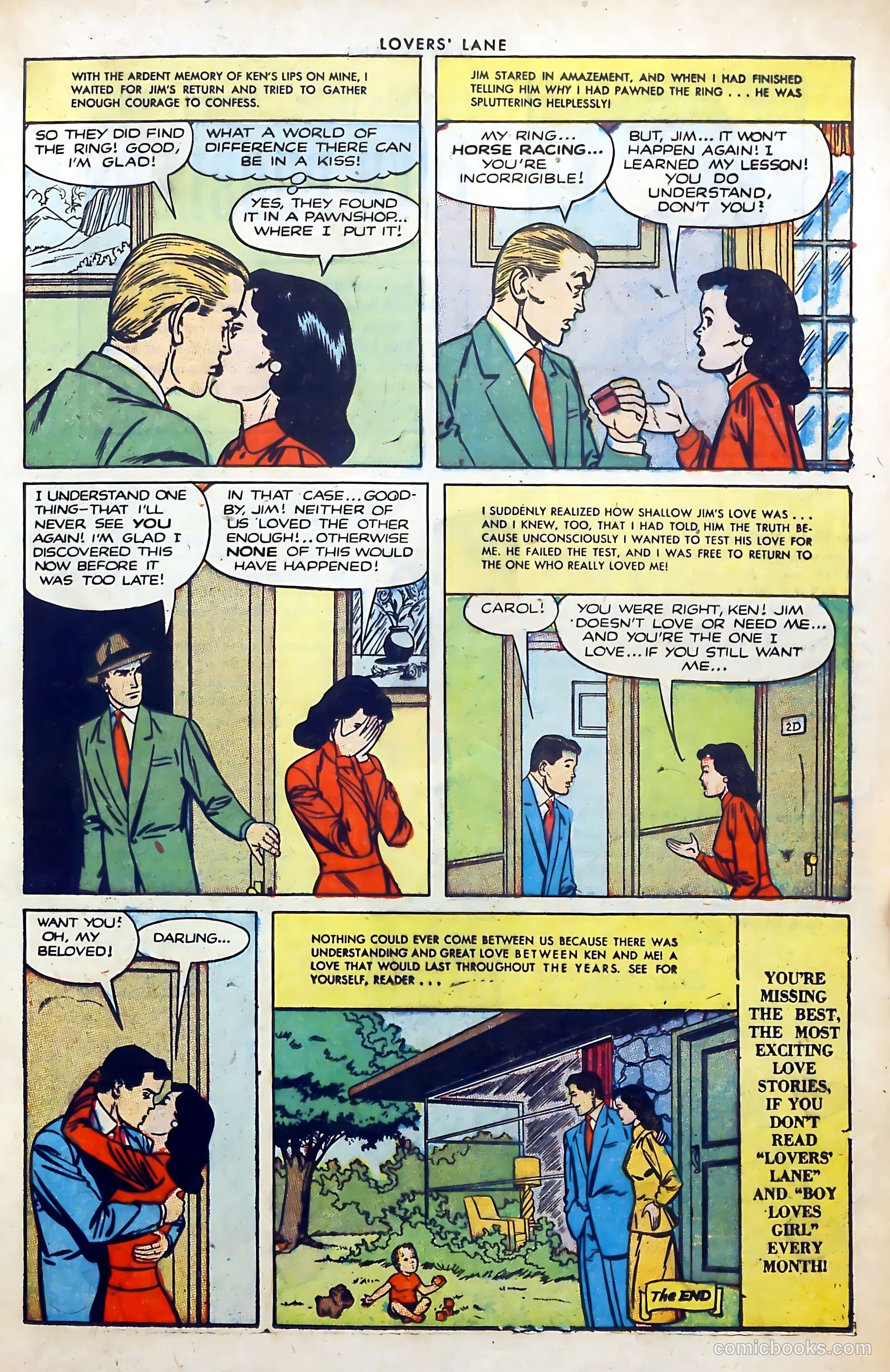 Lovers' Lane #35 (1953) — page 17 of 36