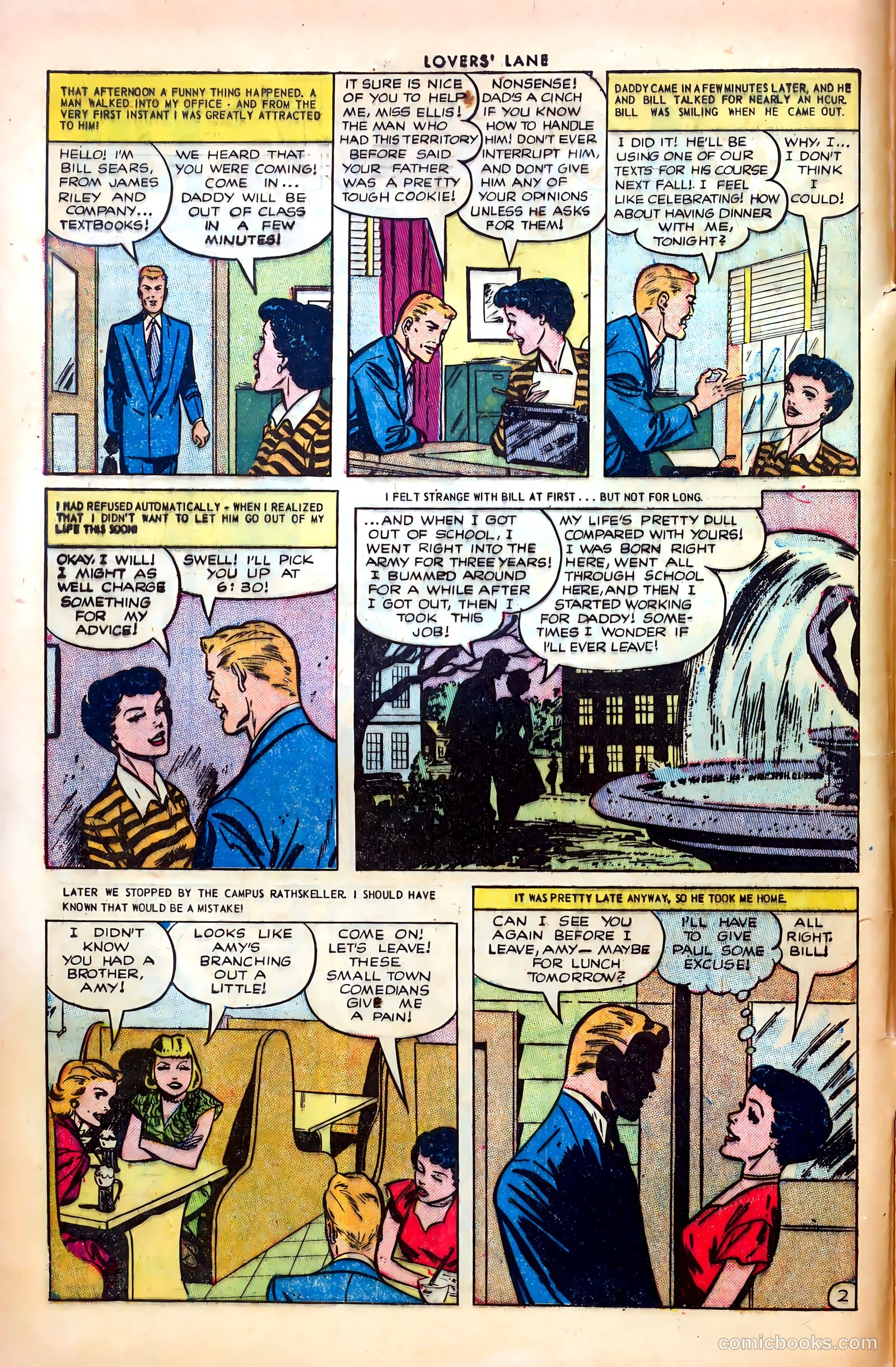 Lovers' Lane #37 (1953) — page 4 of 36