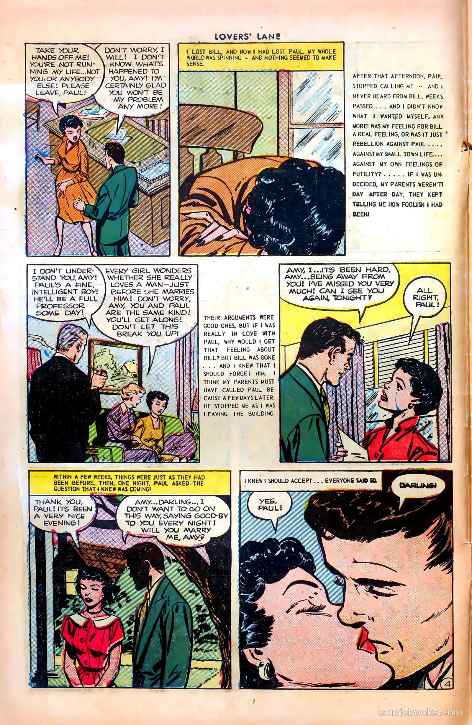 Lovers' Lane #37 (1953) — page 6 of 36