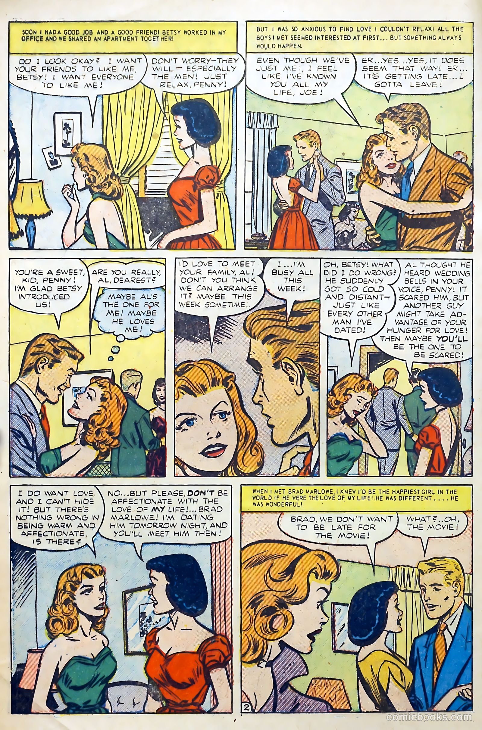 Lovers' Lane #38 (1953) — page 4 of 36
