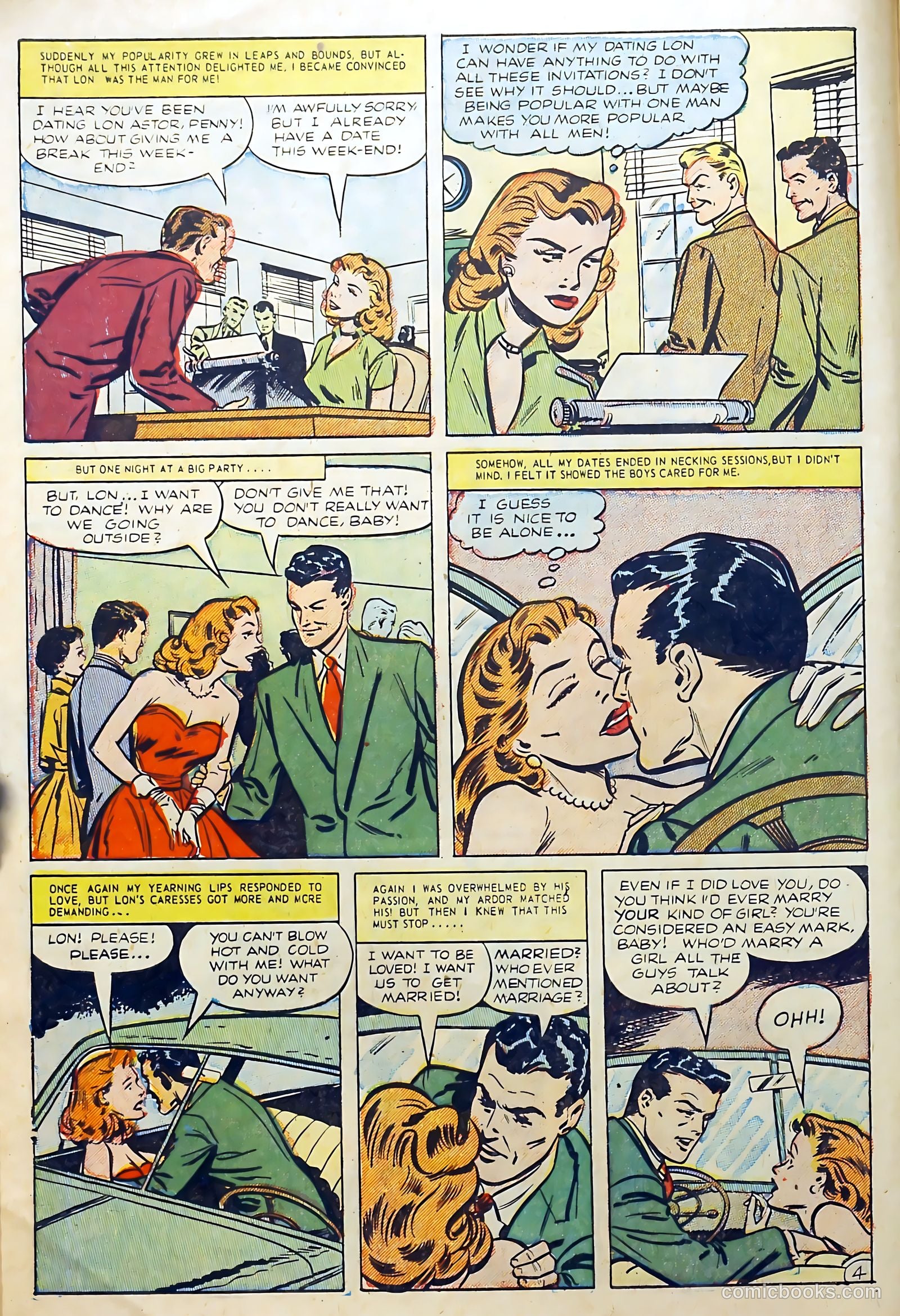Lovers' Lane #38 (1953) — page 6 of 36