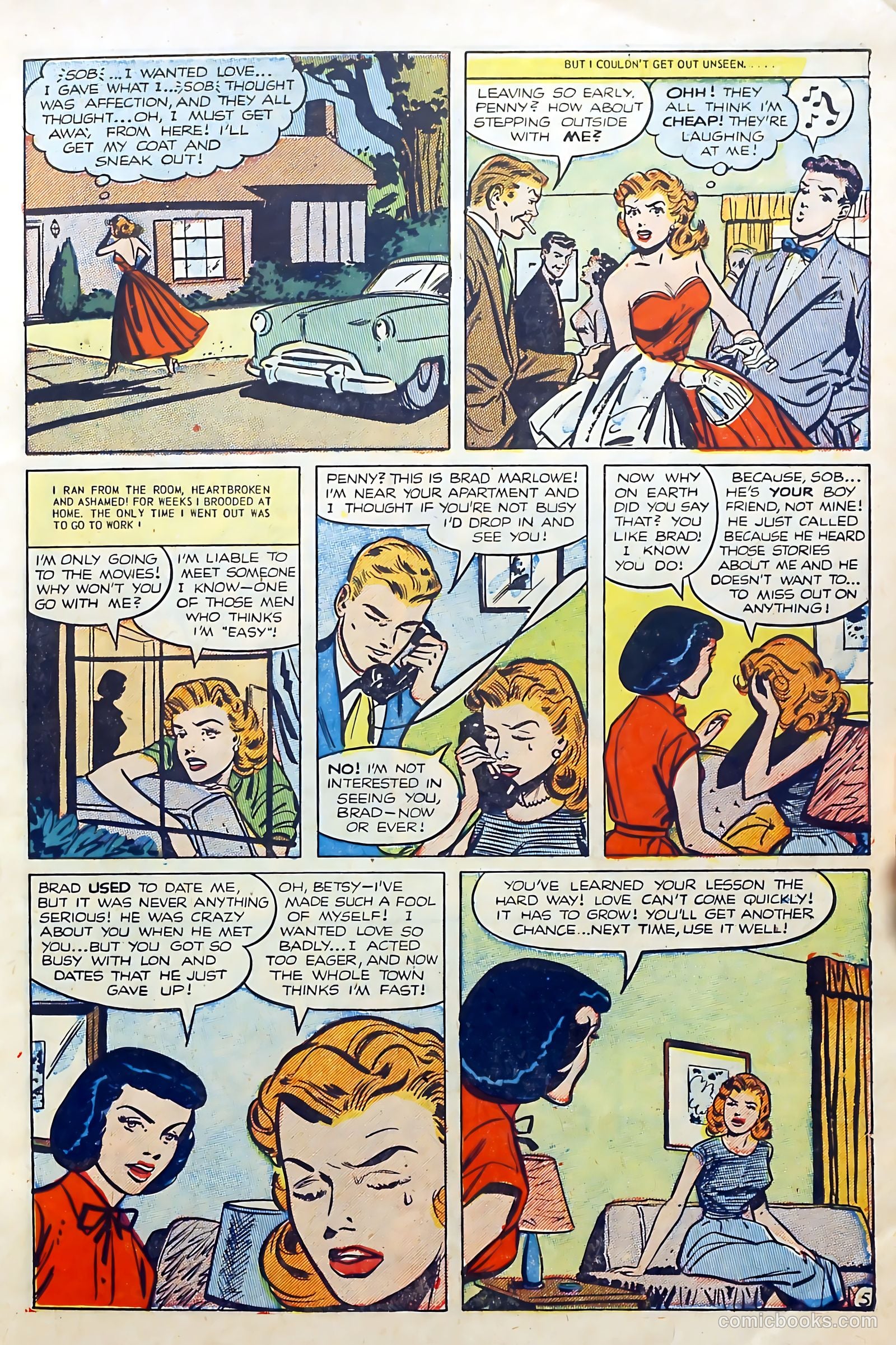 Lovers' Lane #38 (1953) — page 7 of 36