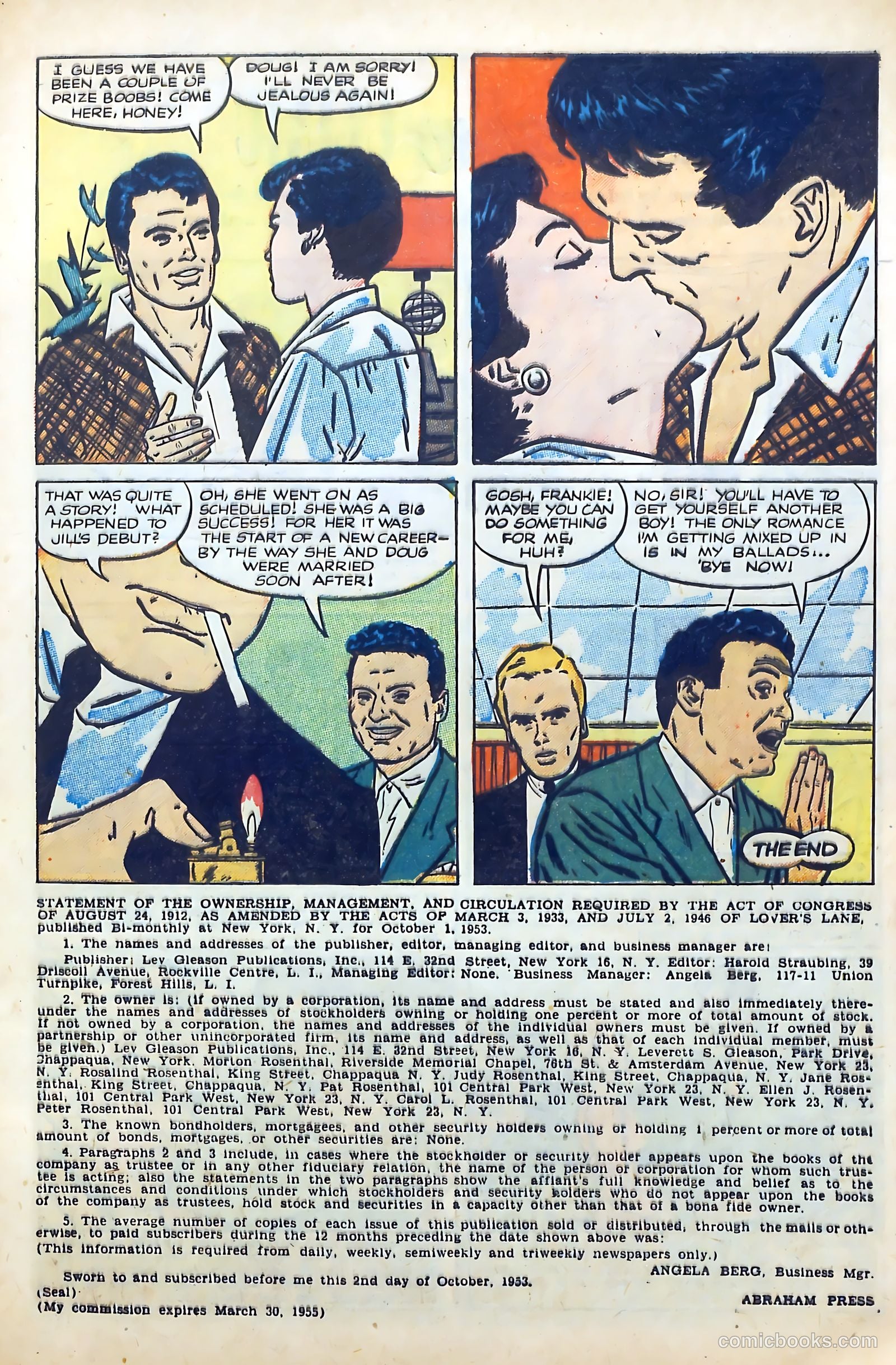 Lovers' Lane #40 (1954) — page 9 of 37