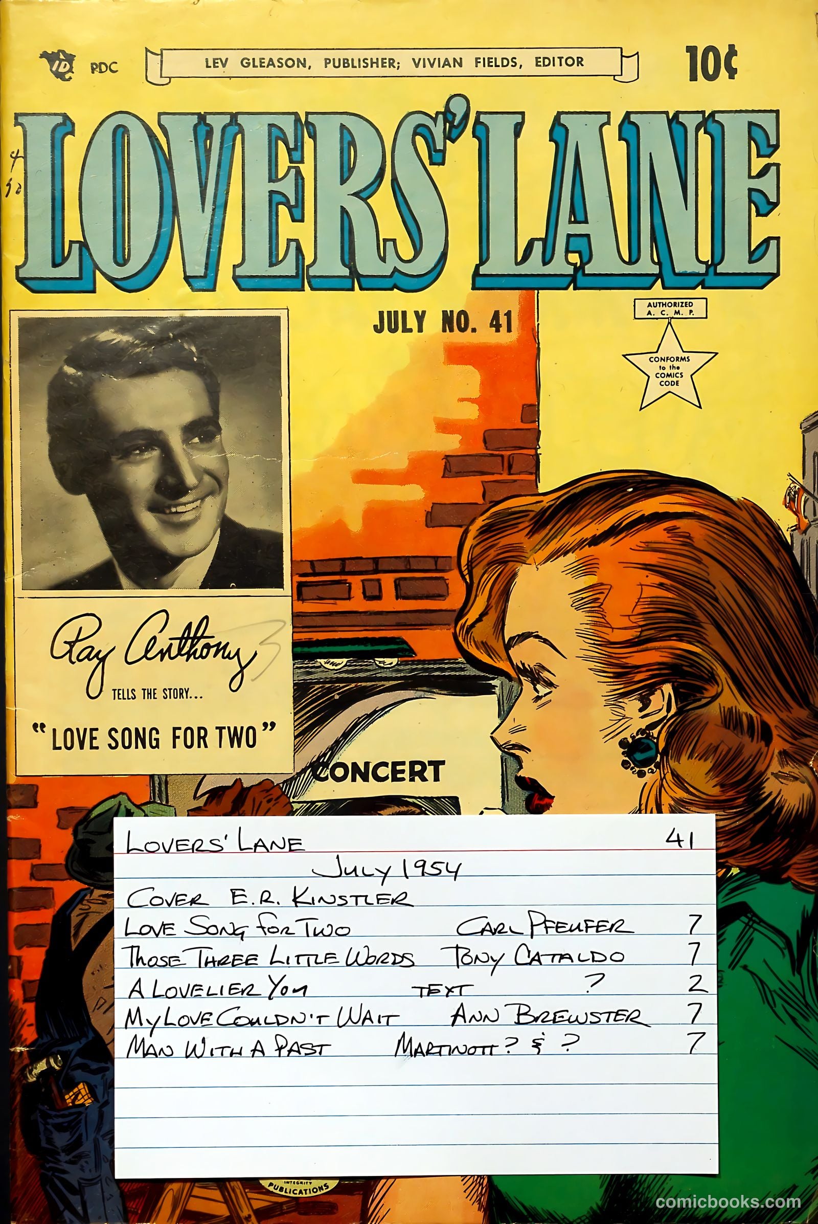 Lovers' Lane #41 (1954) — page 37 of 37