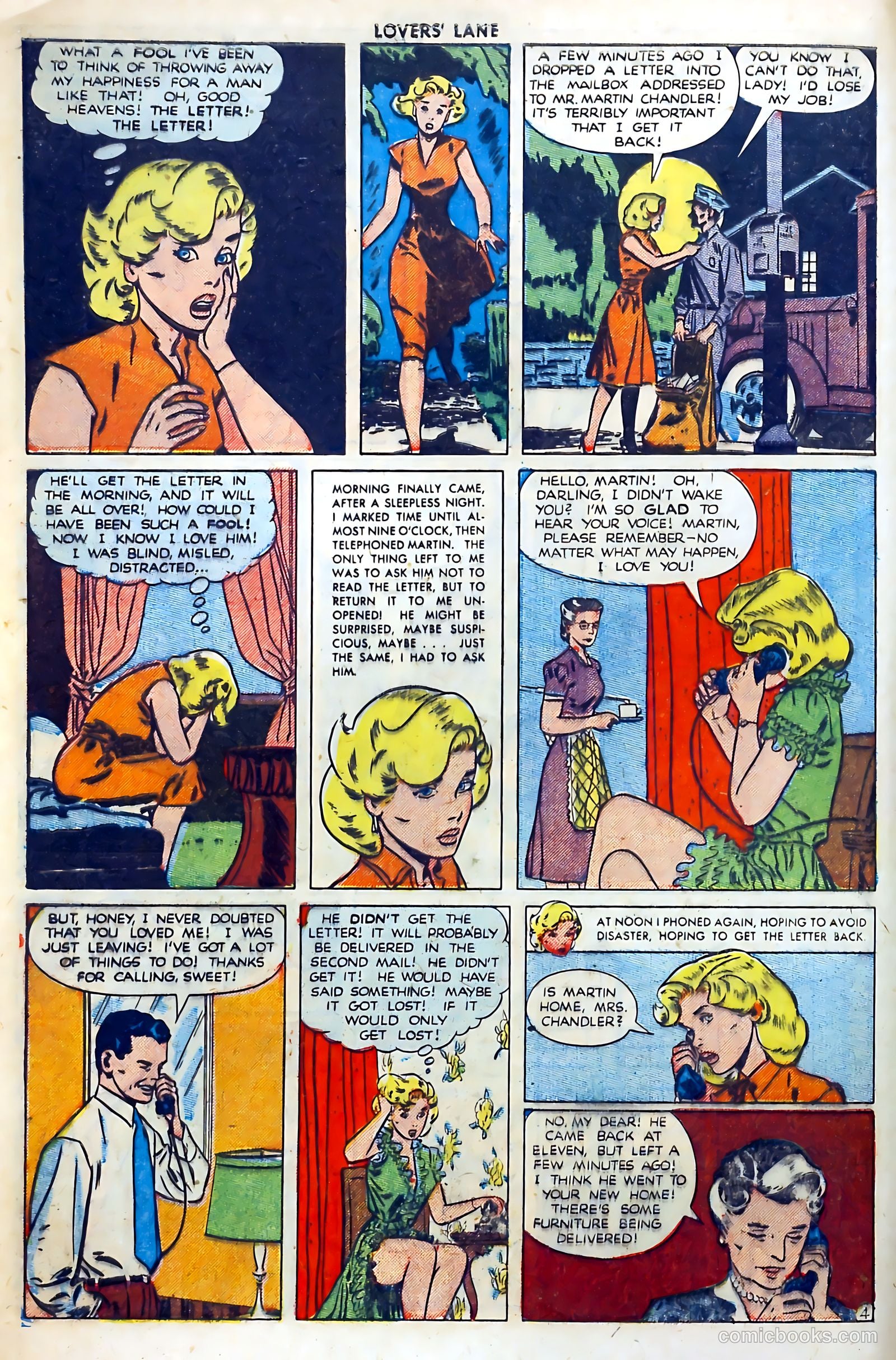 Lovers' Lane #5 (1950) — page 6 of 52