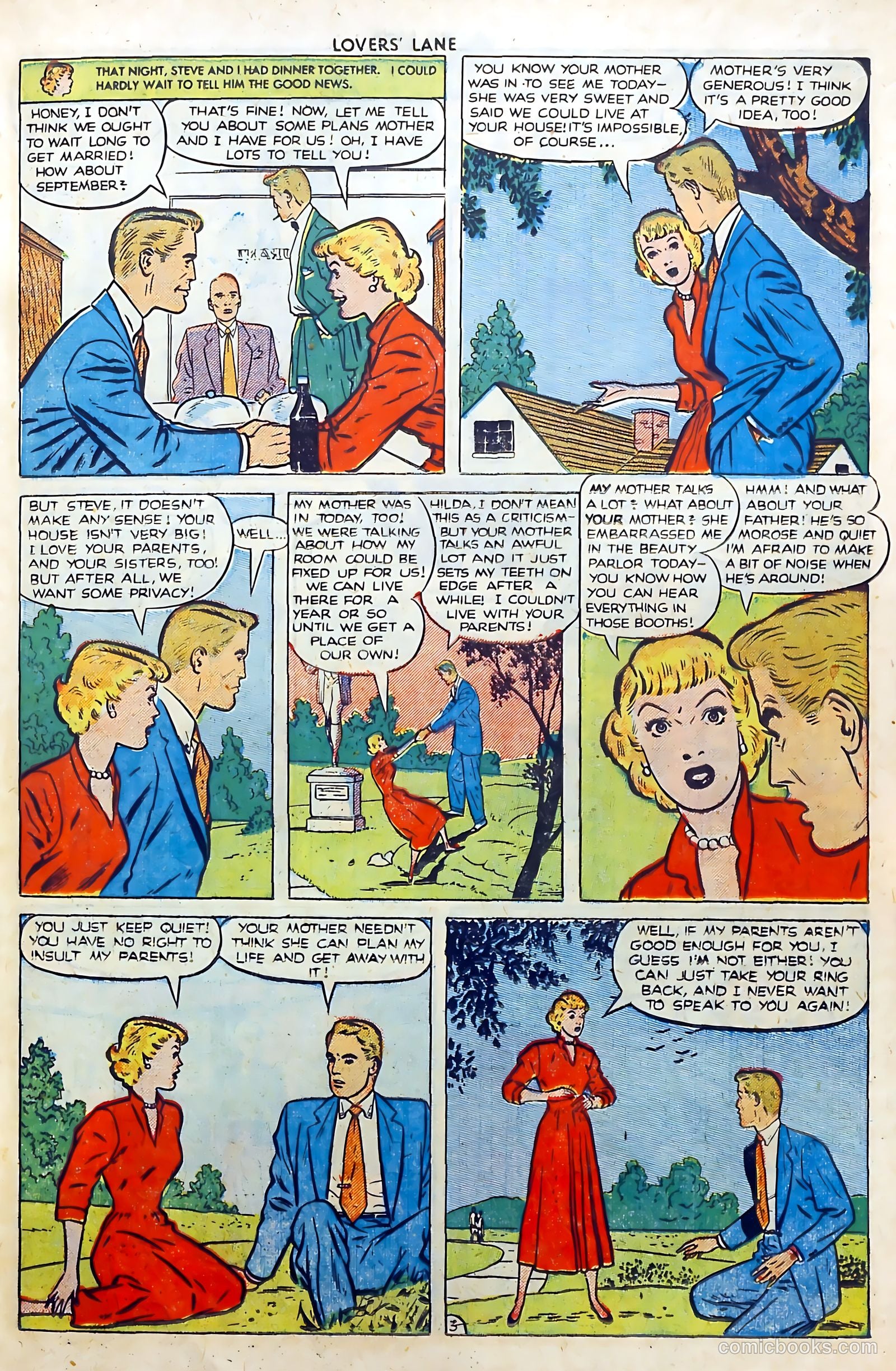 Lovers' Lane #6 (1950) — page 17 of 52