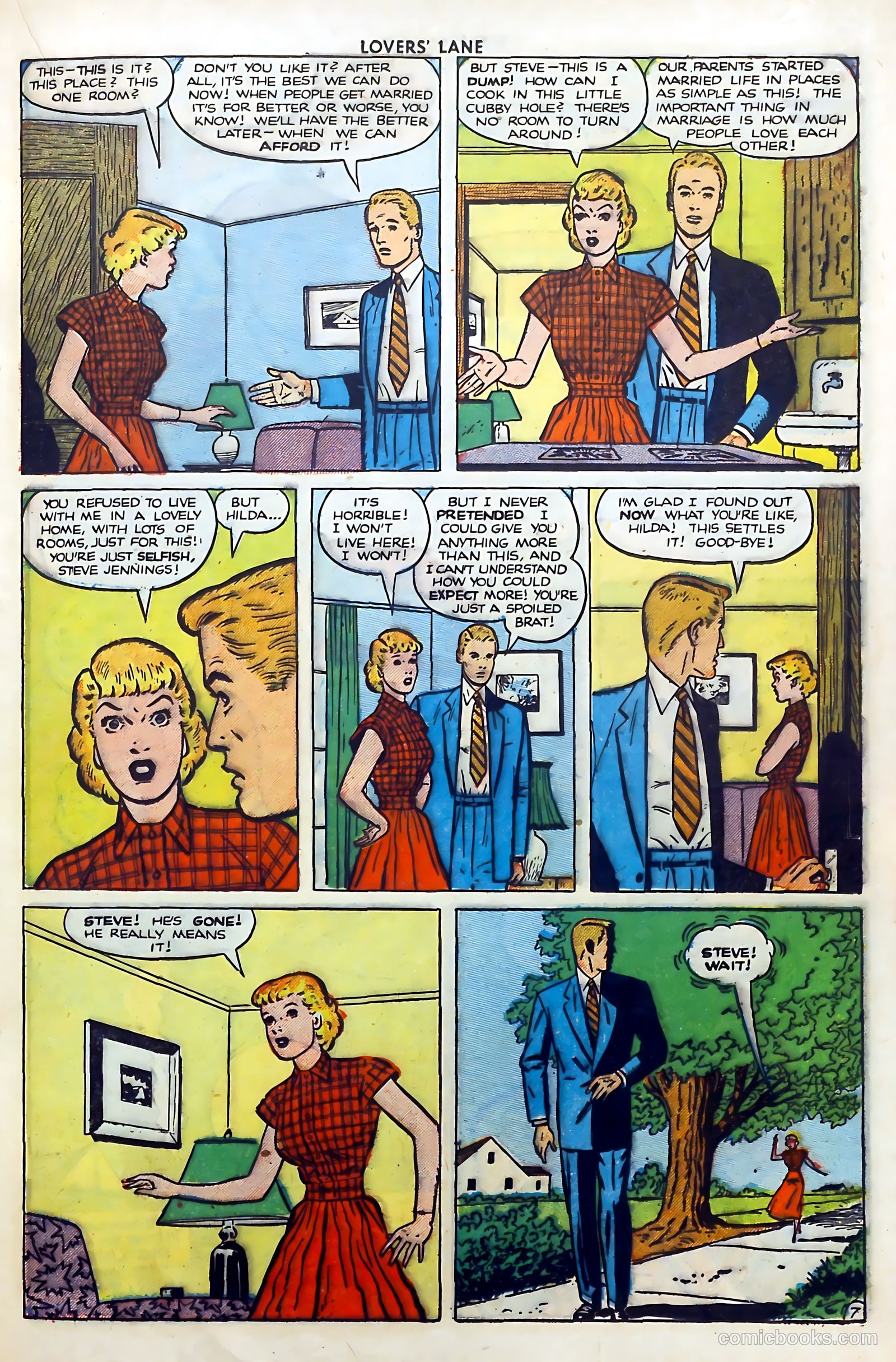Lovers' Lane #6 (1950) — page 21 of 52