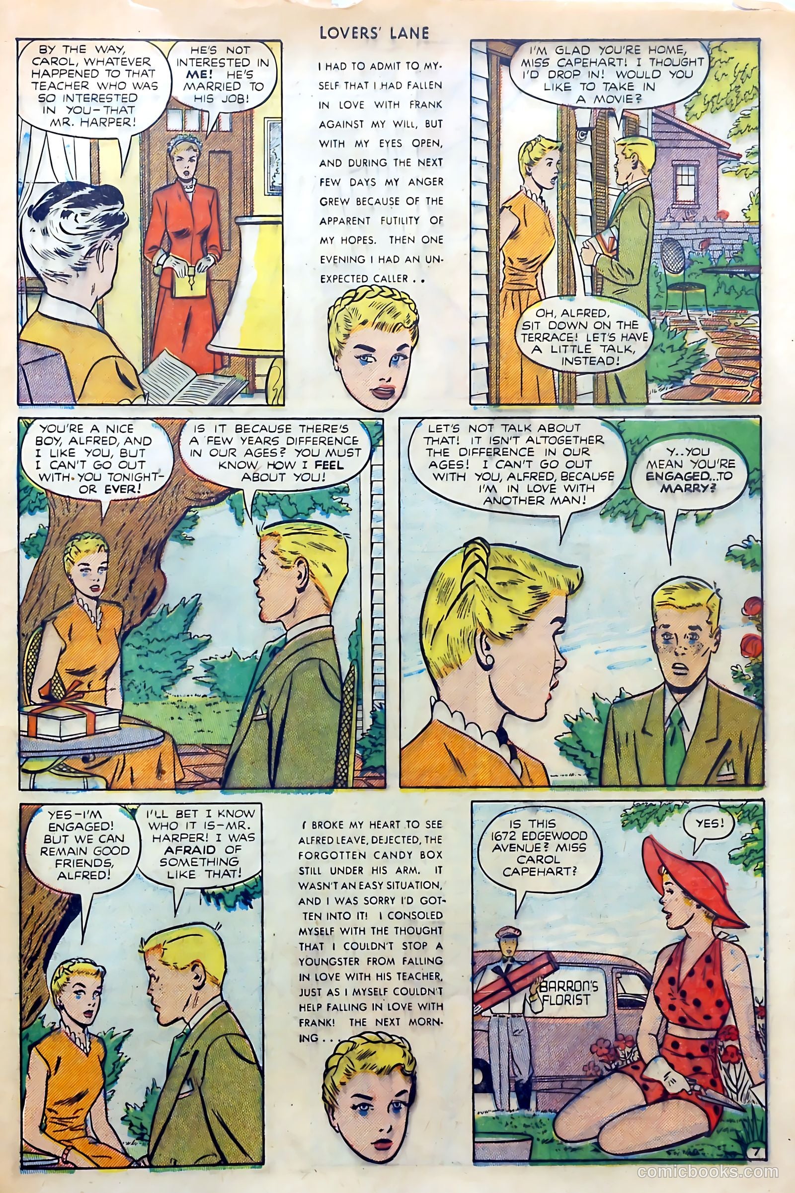 Lovers' Lane #7 (1950) — page 9 of 52