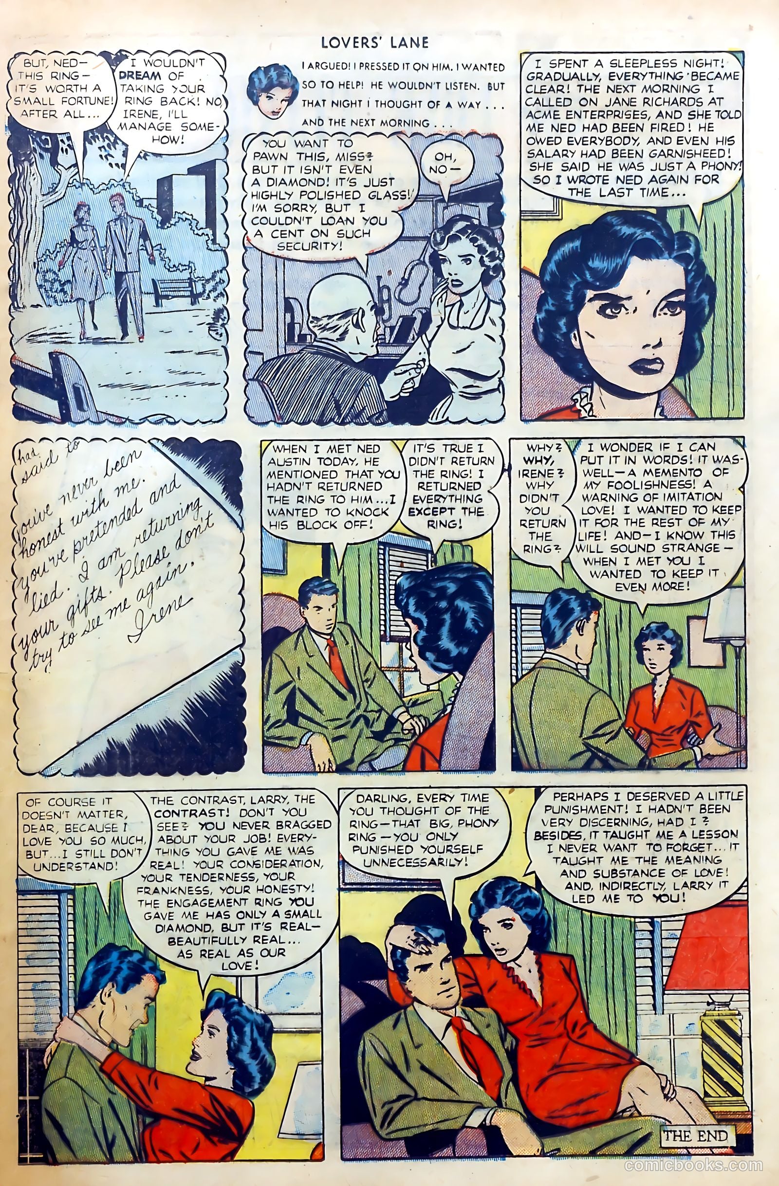Lovers' Lane #7 (1950) — page 35 of 52