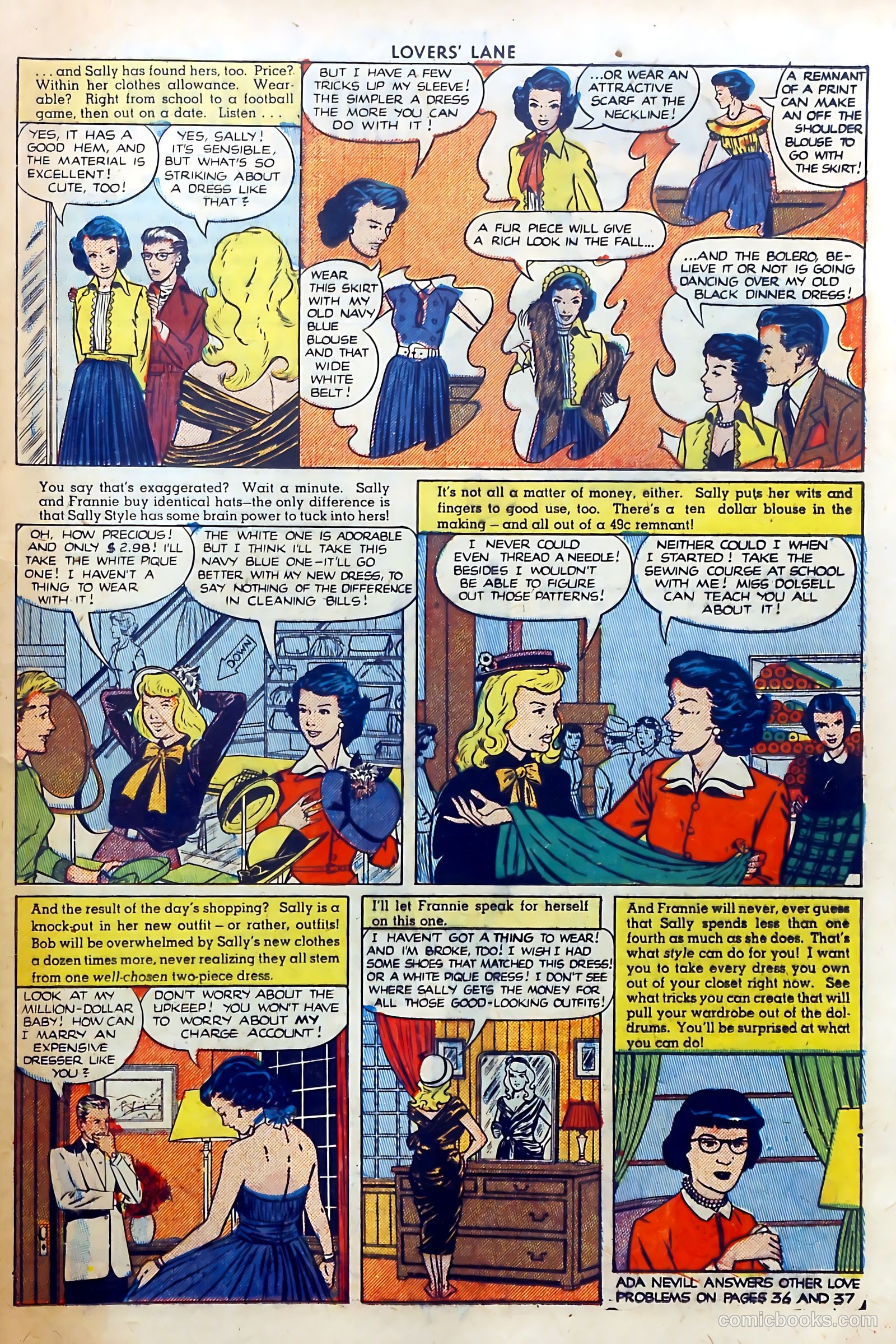 Lovers' Lane #7 (1950) — page 37 of 52