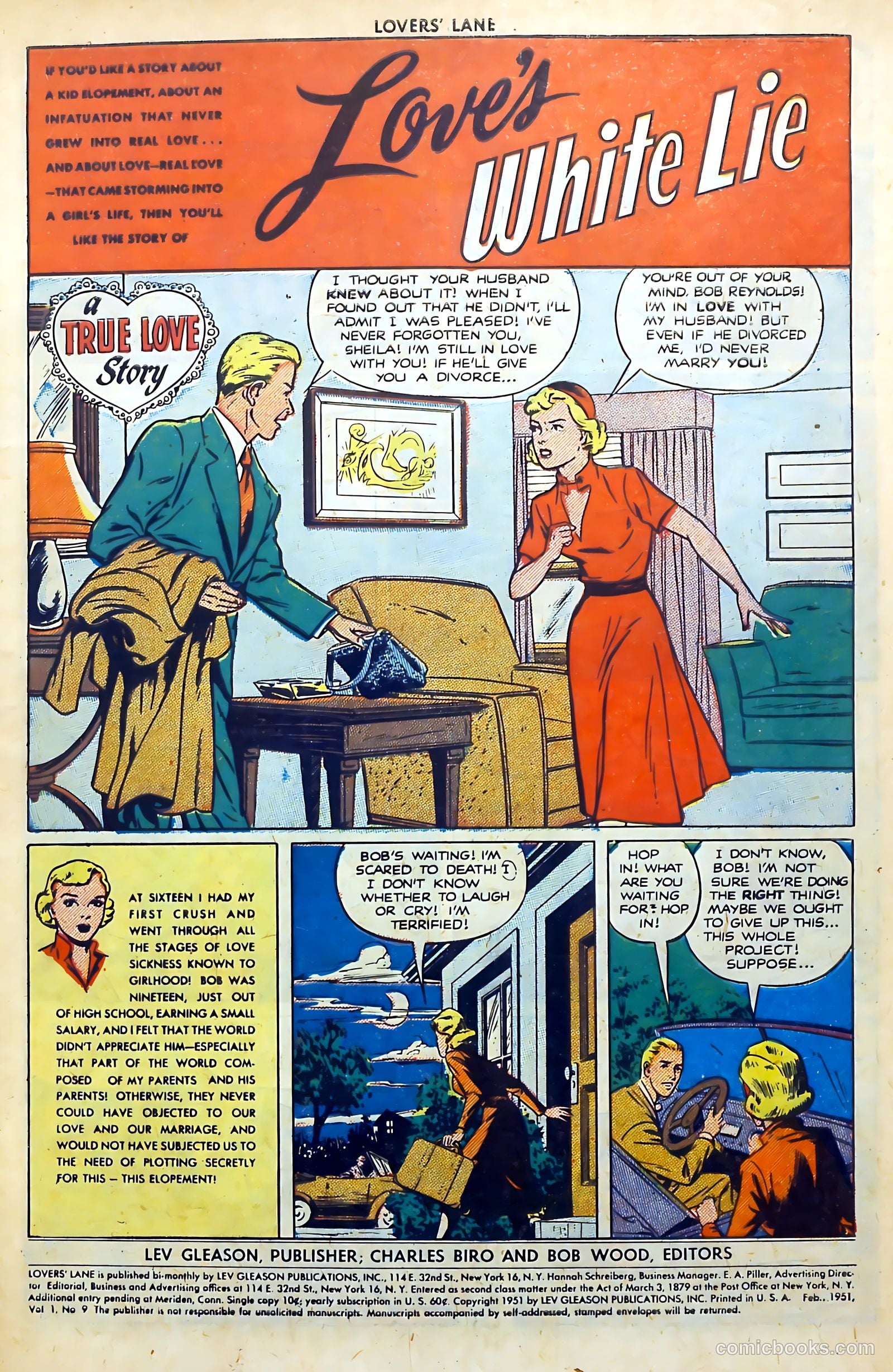 Lovers' Lane #9 (1951) — page 3 of 53