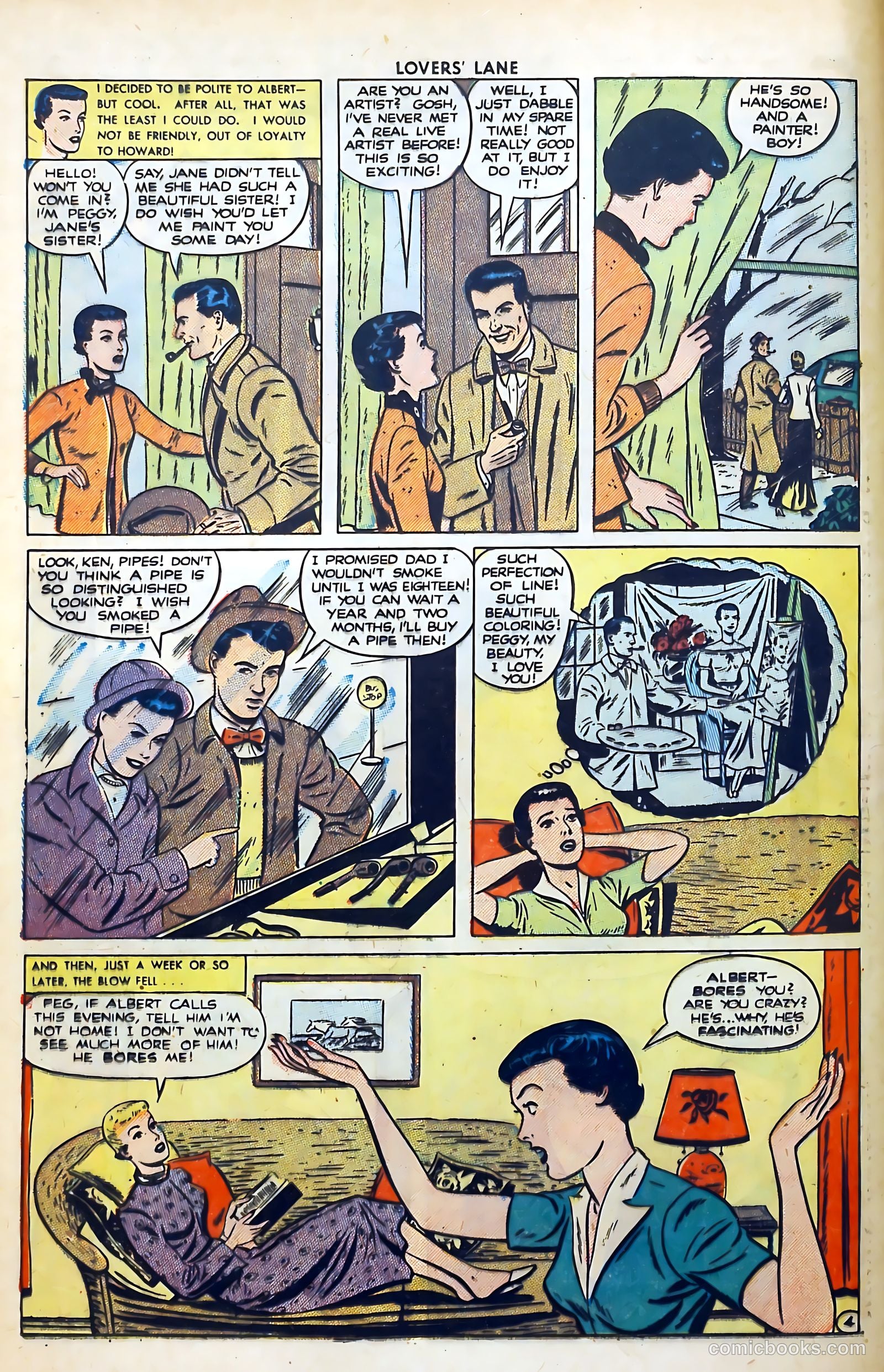 Lovers' Lane #9 (1951) — page 16 of 53