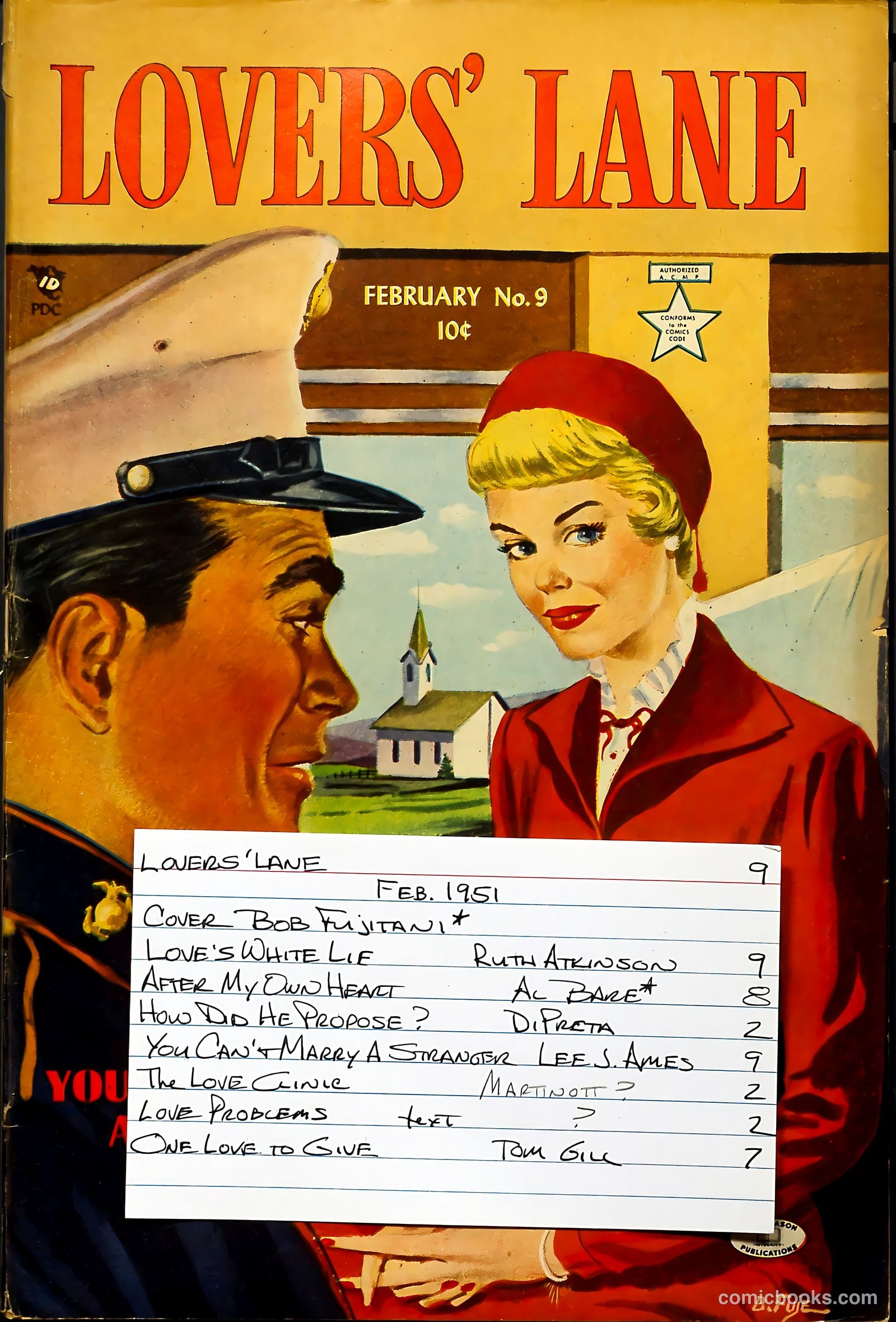 Lovers' Lane #9 (1951) — page 53 of 53