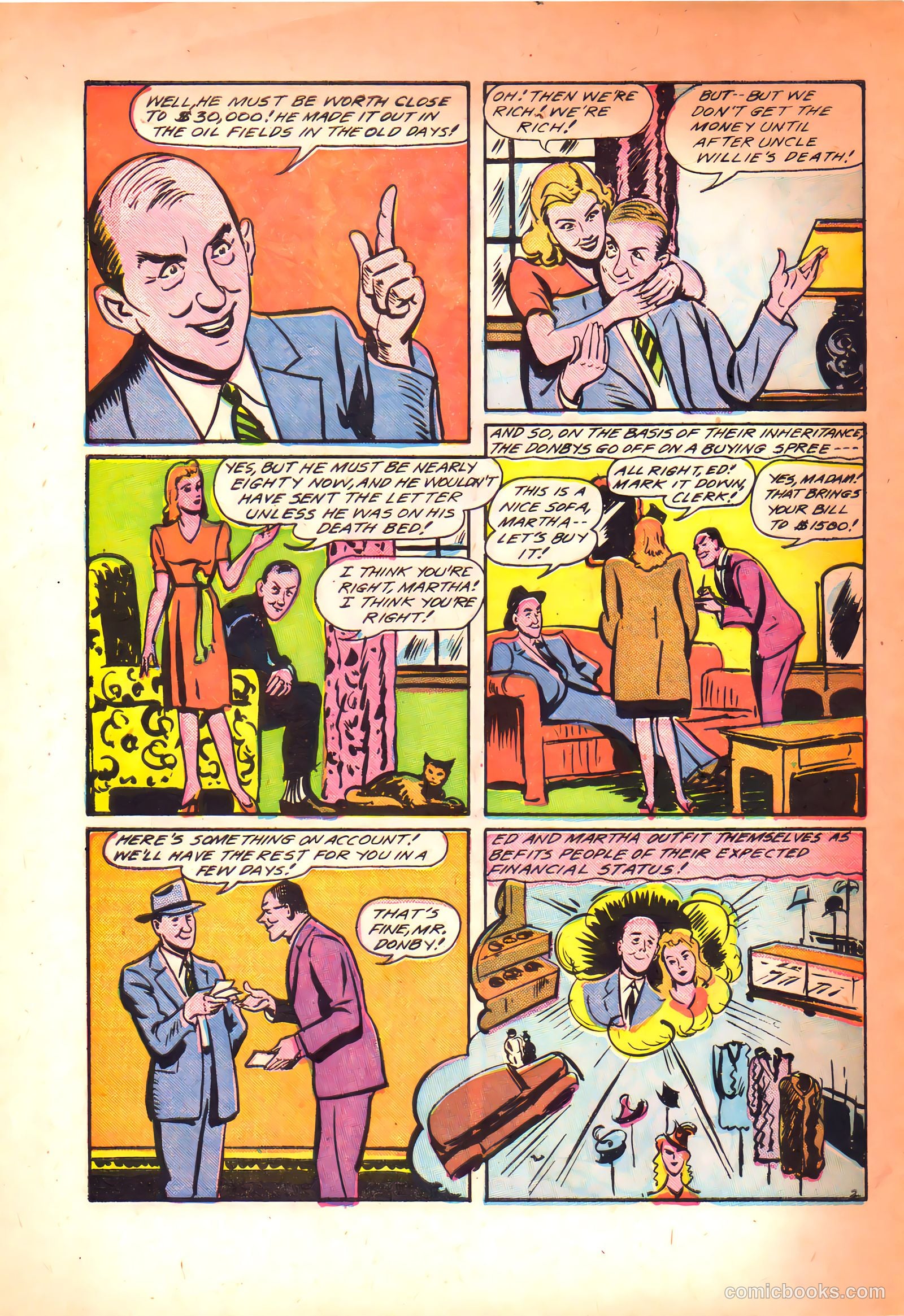 Lucky Comics #3 (1945) — page 32 of 36