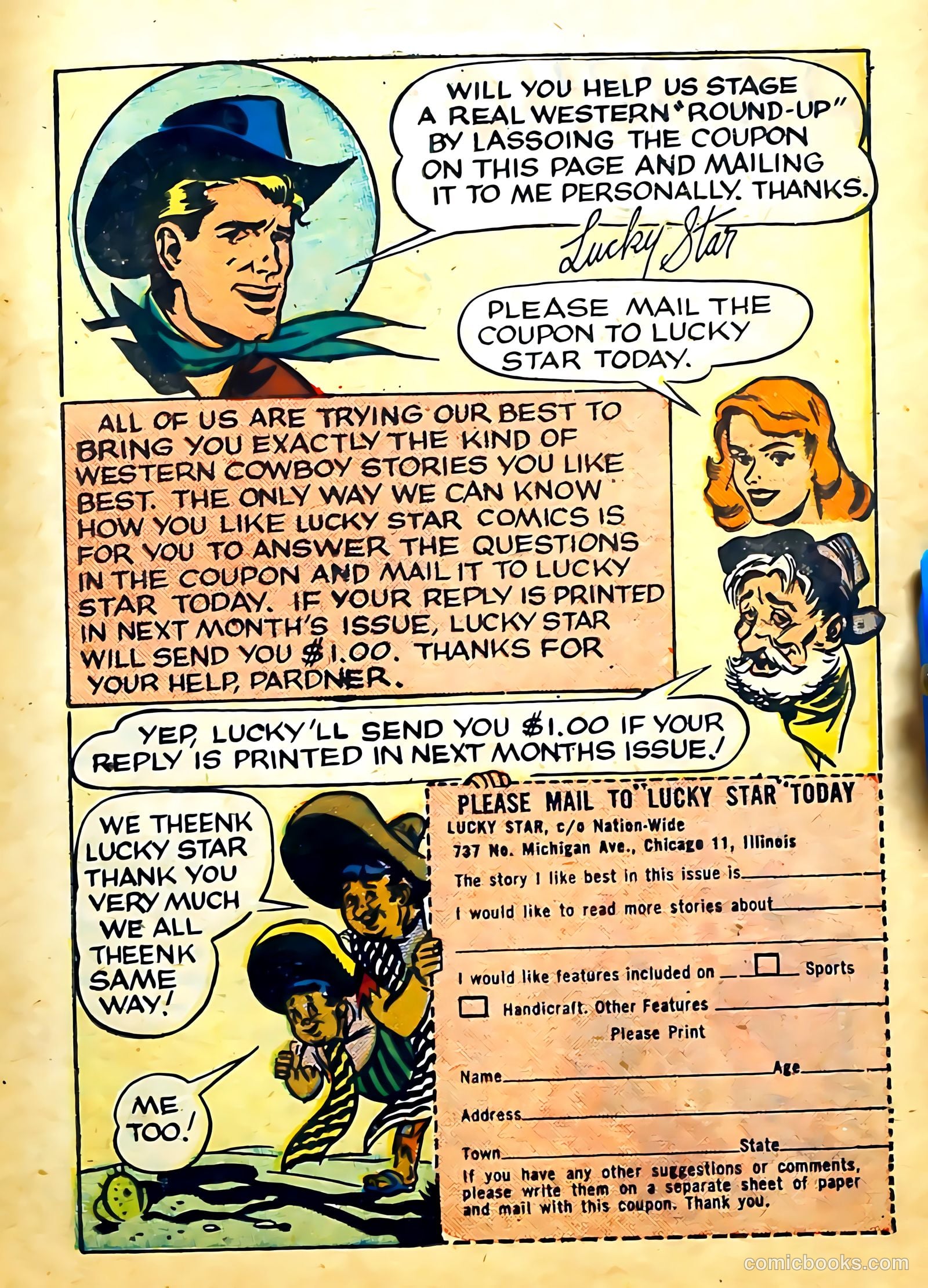 Lucky Star #1 (1950) — page 35 of 52