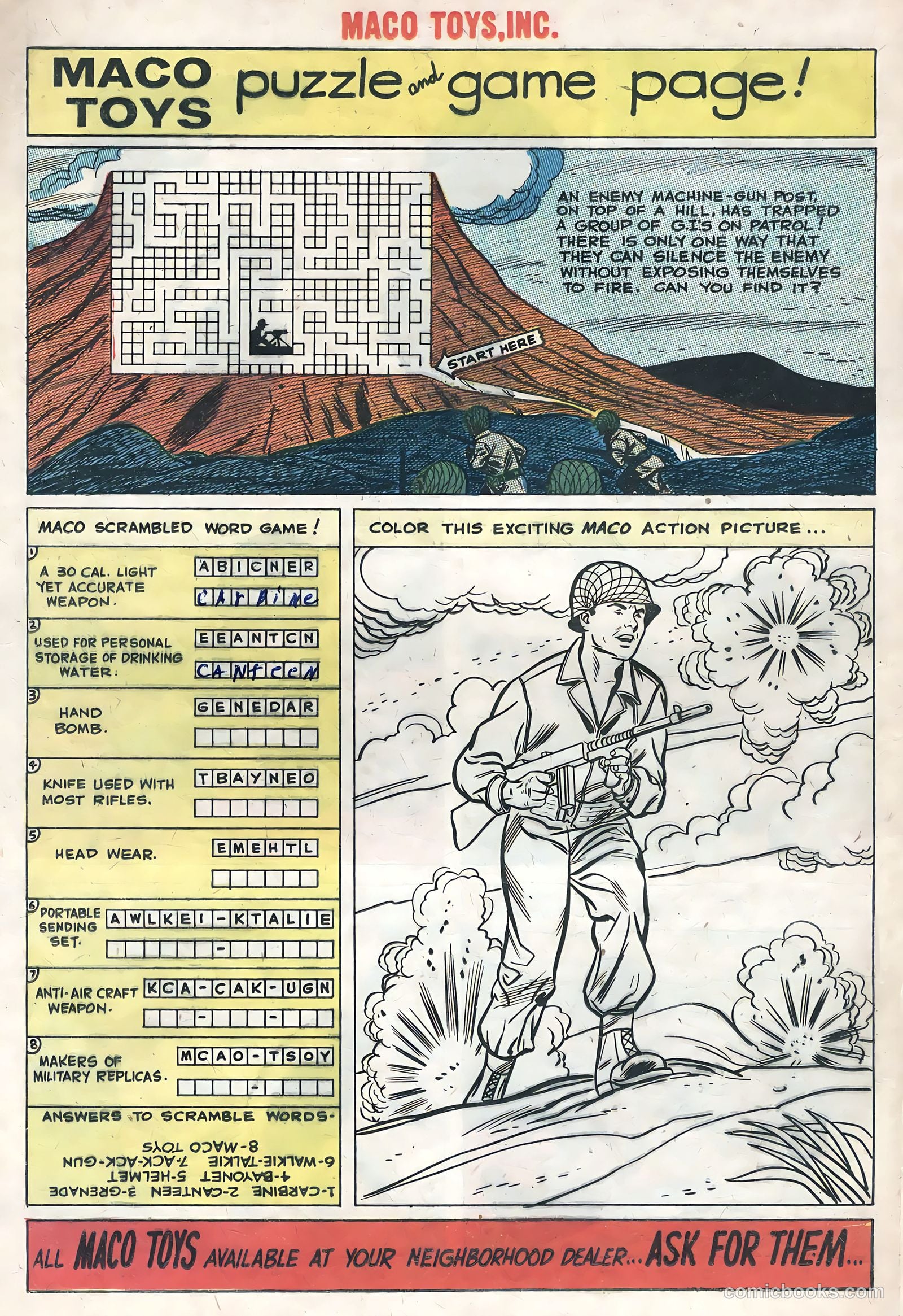 Maco Toys #1 (1959) — page 20 of 36