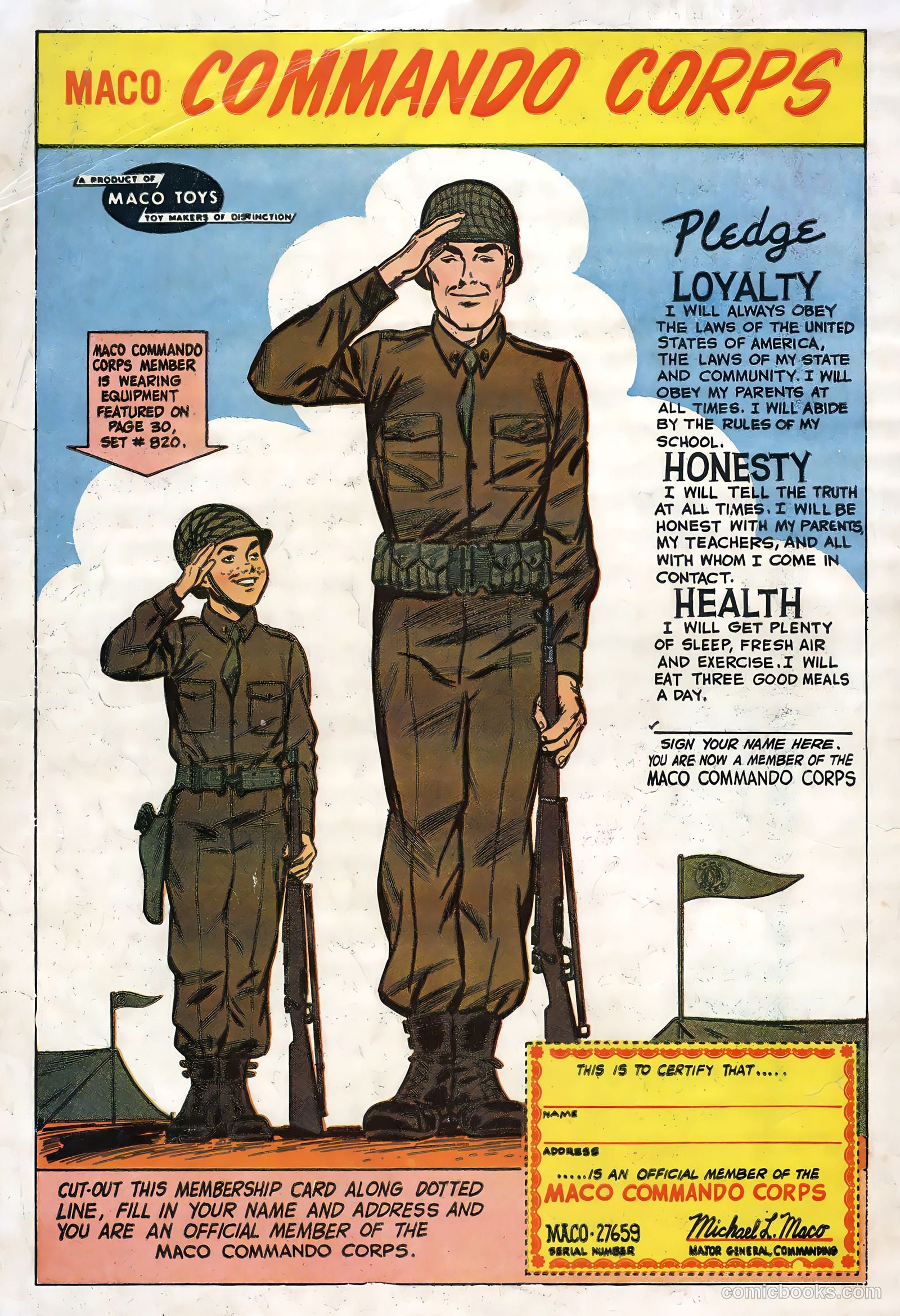 Maco Toys #1 (1959) — page 36 of 36