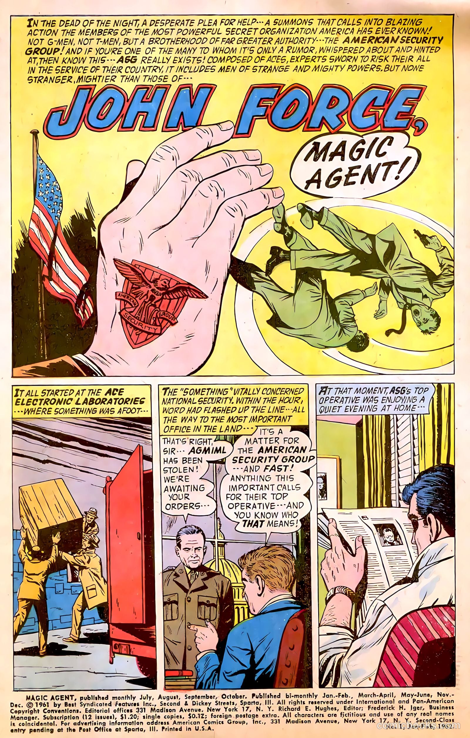 Magic Agent #1 (1961) — page 2 of 35