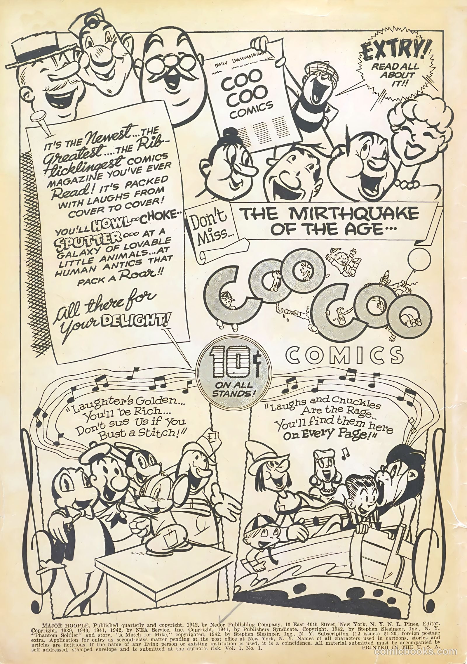 Major Hoople Comics #1 (1943) — page 2 of 68