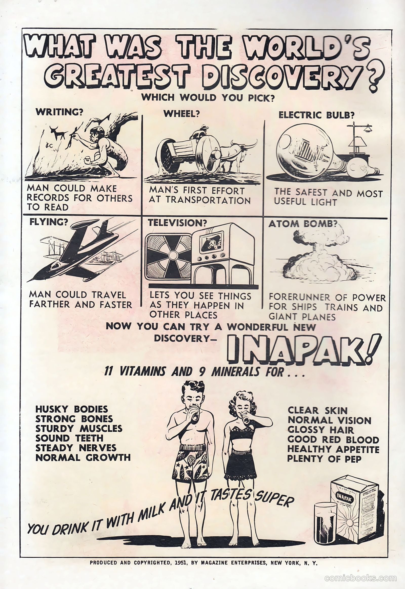 Major Inapak the Space Ace #1 (1951) — page 2 of 20