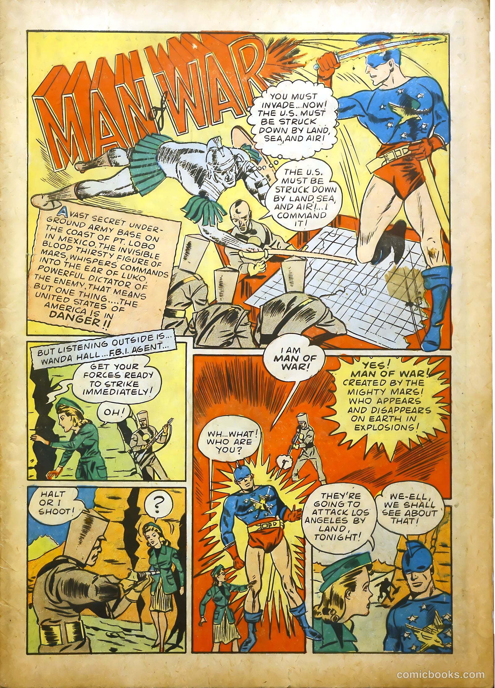 Man of War Comics #1 (1941) — page 3 of 68