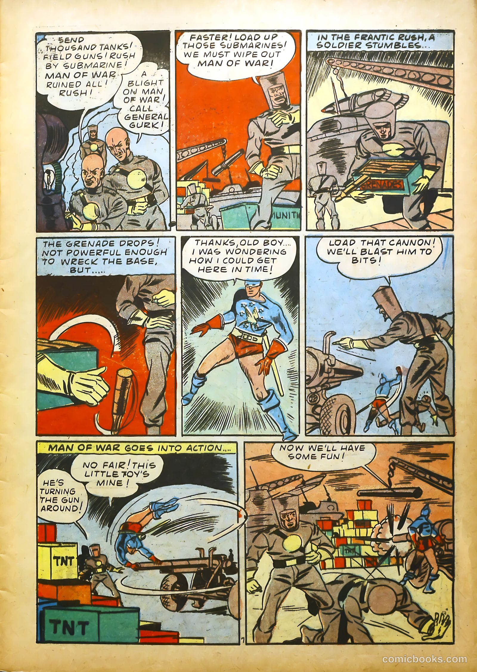 Man of War Comics #1 (1941) — page 9 of 68