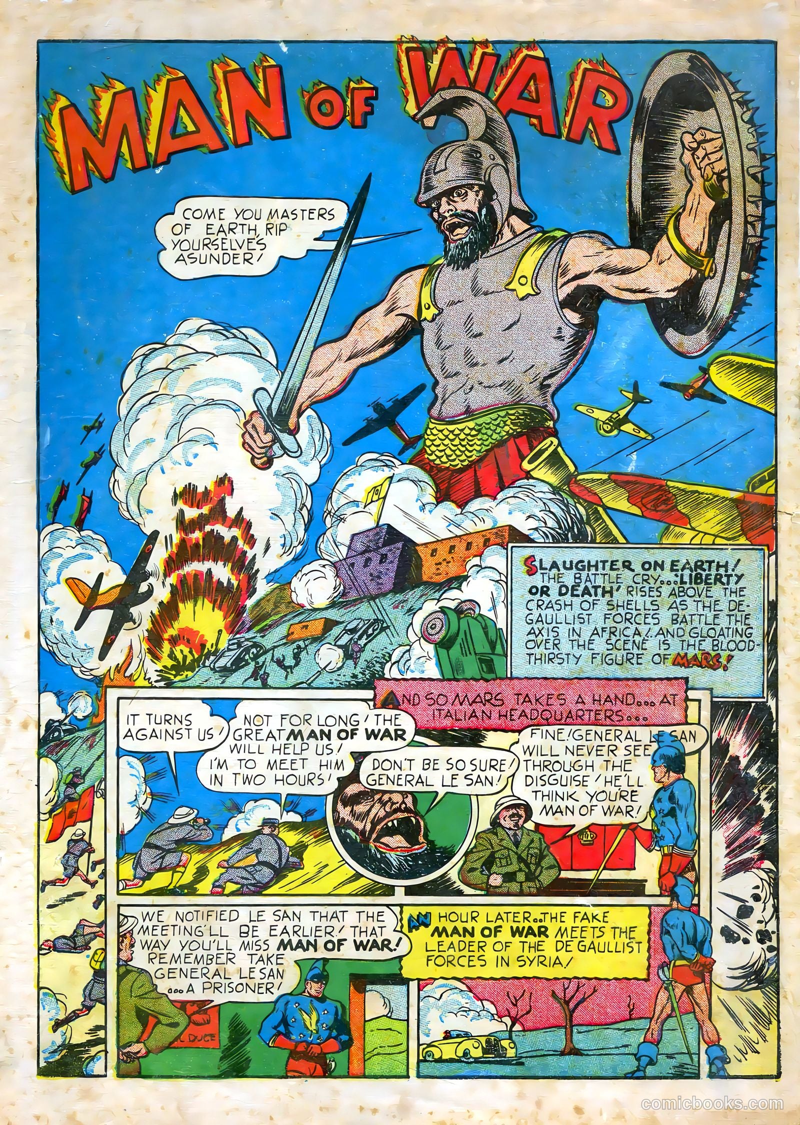 Man of War Comics #2 (1942) — page 2 of 66