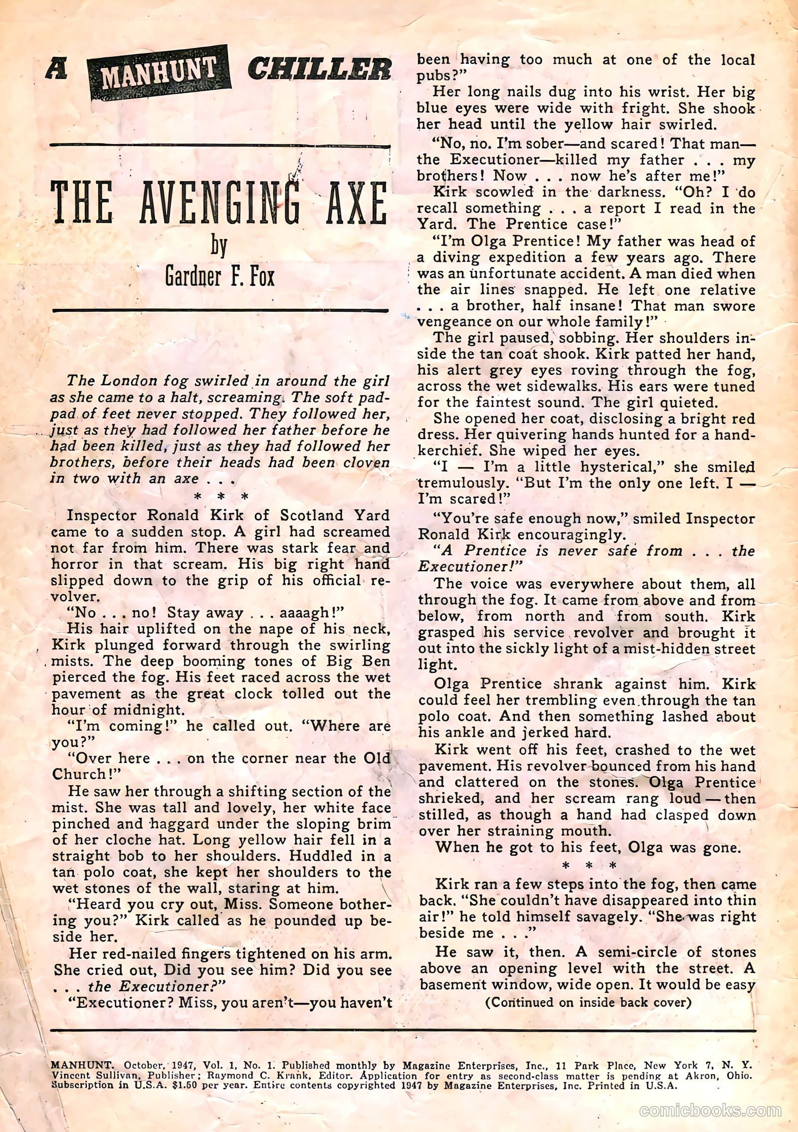Manhunt #1 (1947) — page 2 of 36