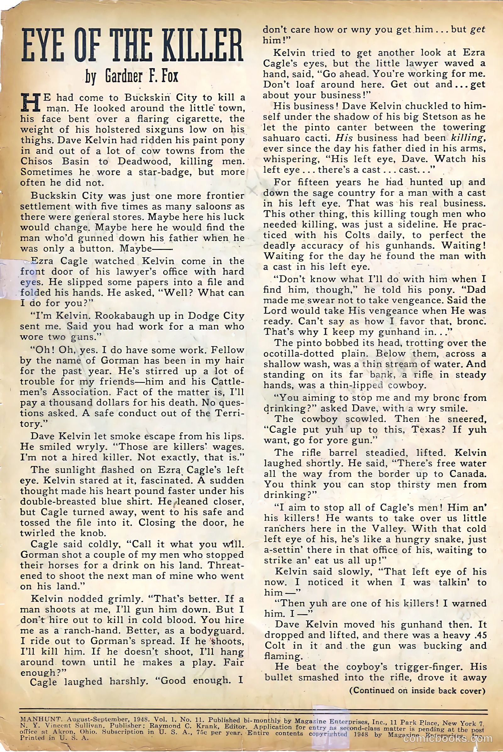 Manhunt #11 (1948) — page 2 of 36