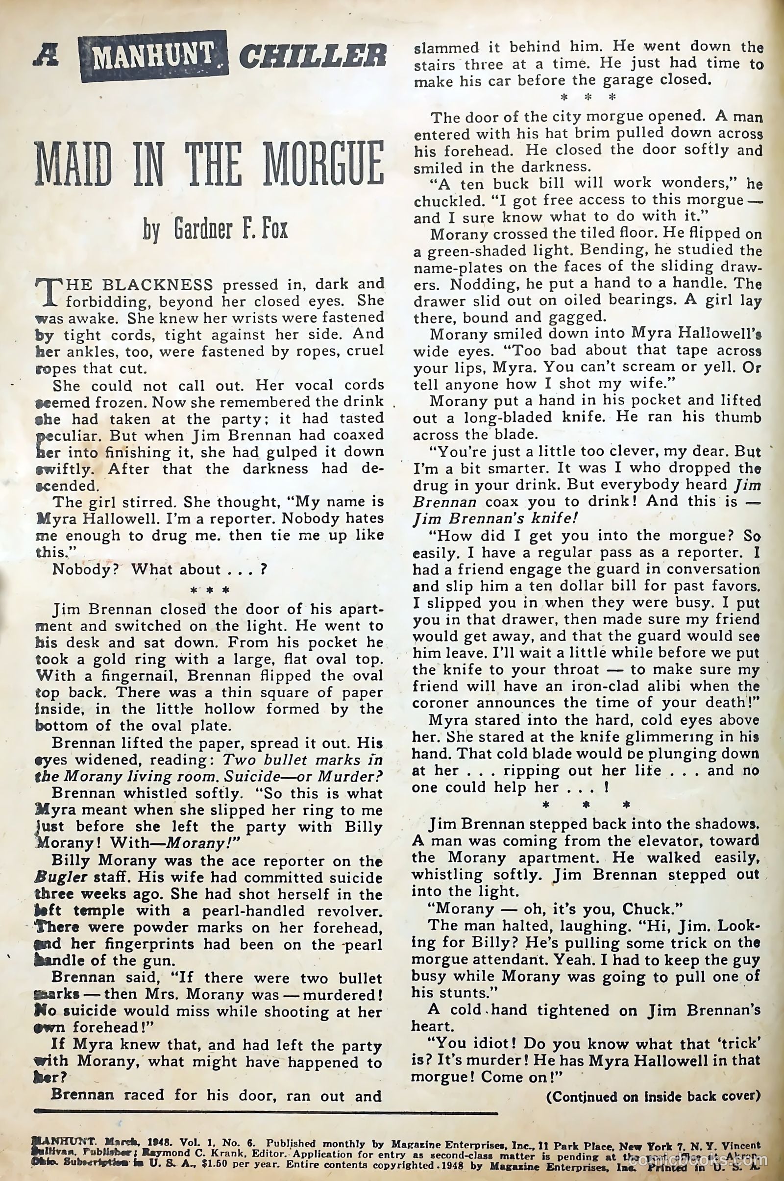 Manhunt #6 (1948) — page 2 of 36