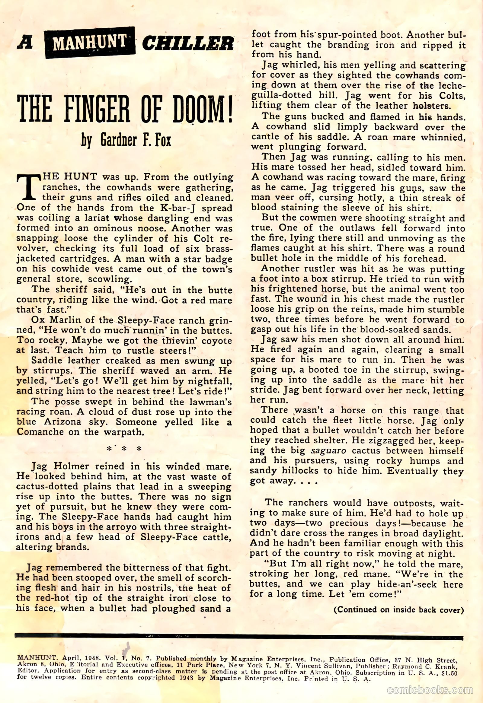 Manhunt #7 (1948) — page 2 of 36