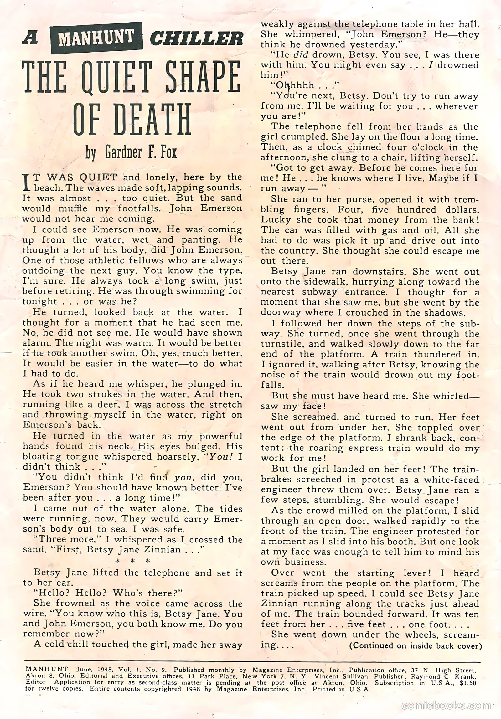 Manhunt #9 (1948) — page 2 of 36