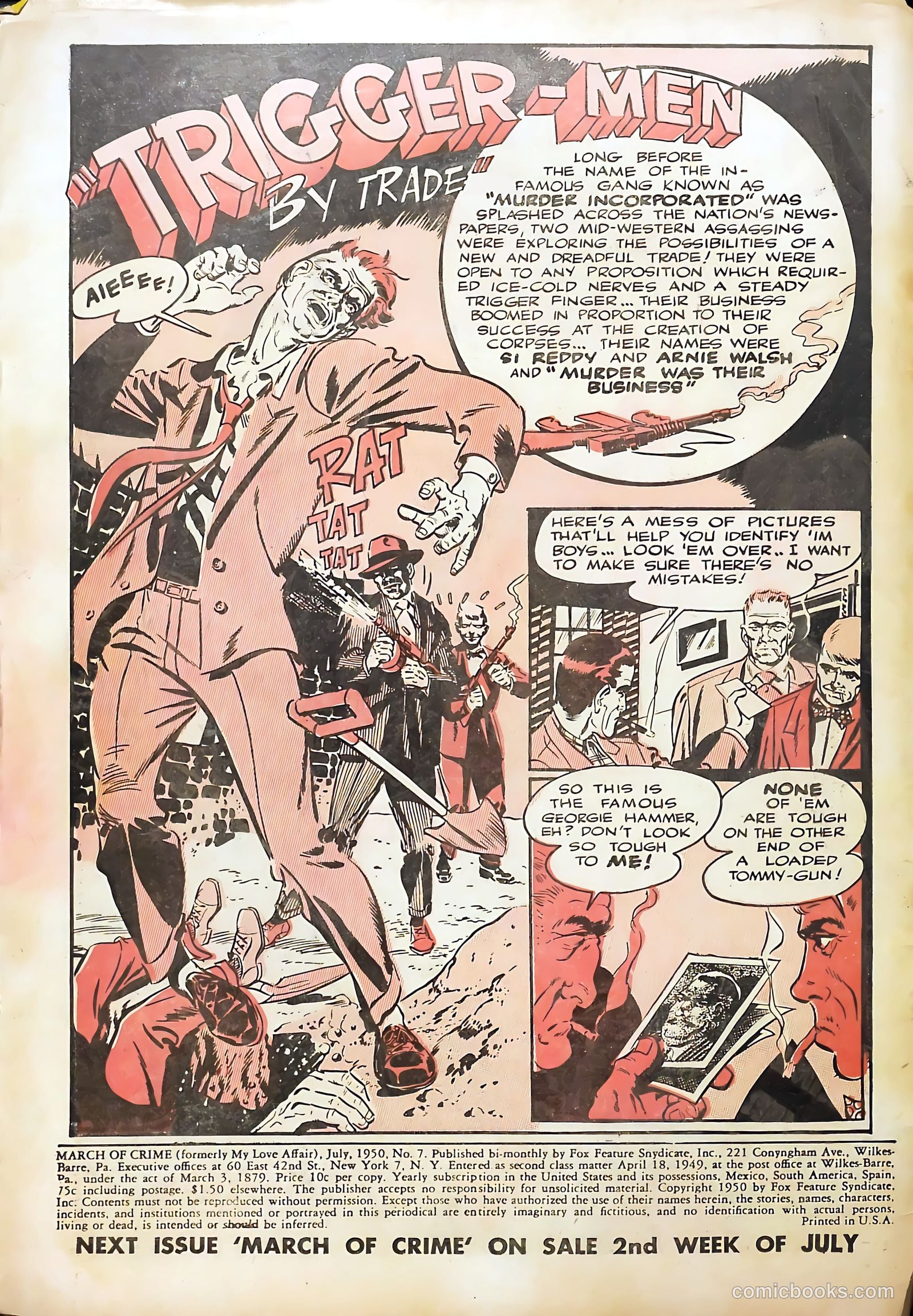 March of Crime #1 (1950) — page 2 of 36