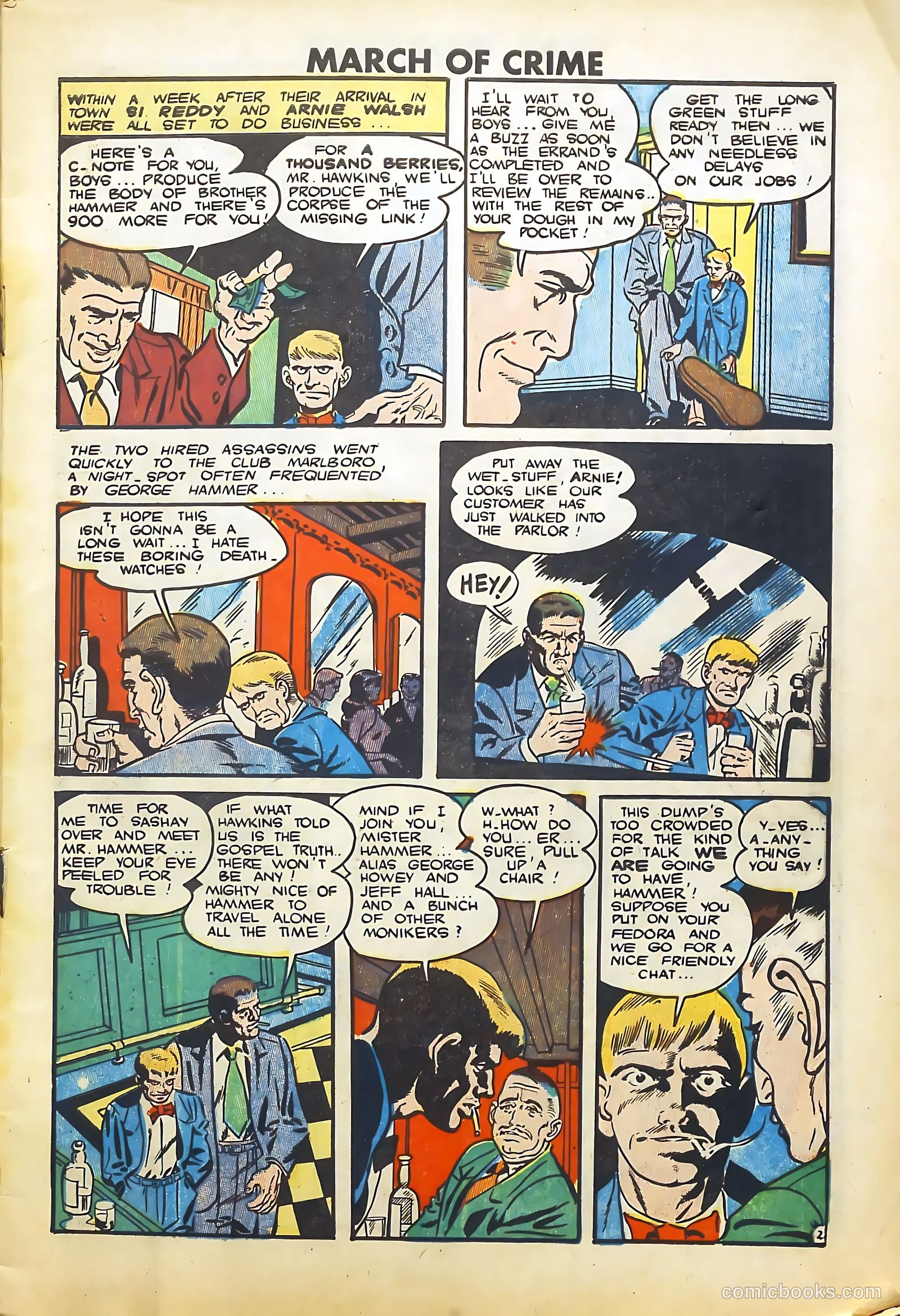 March of Crime #1 (1950) — page 3 of 36