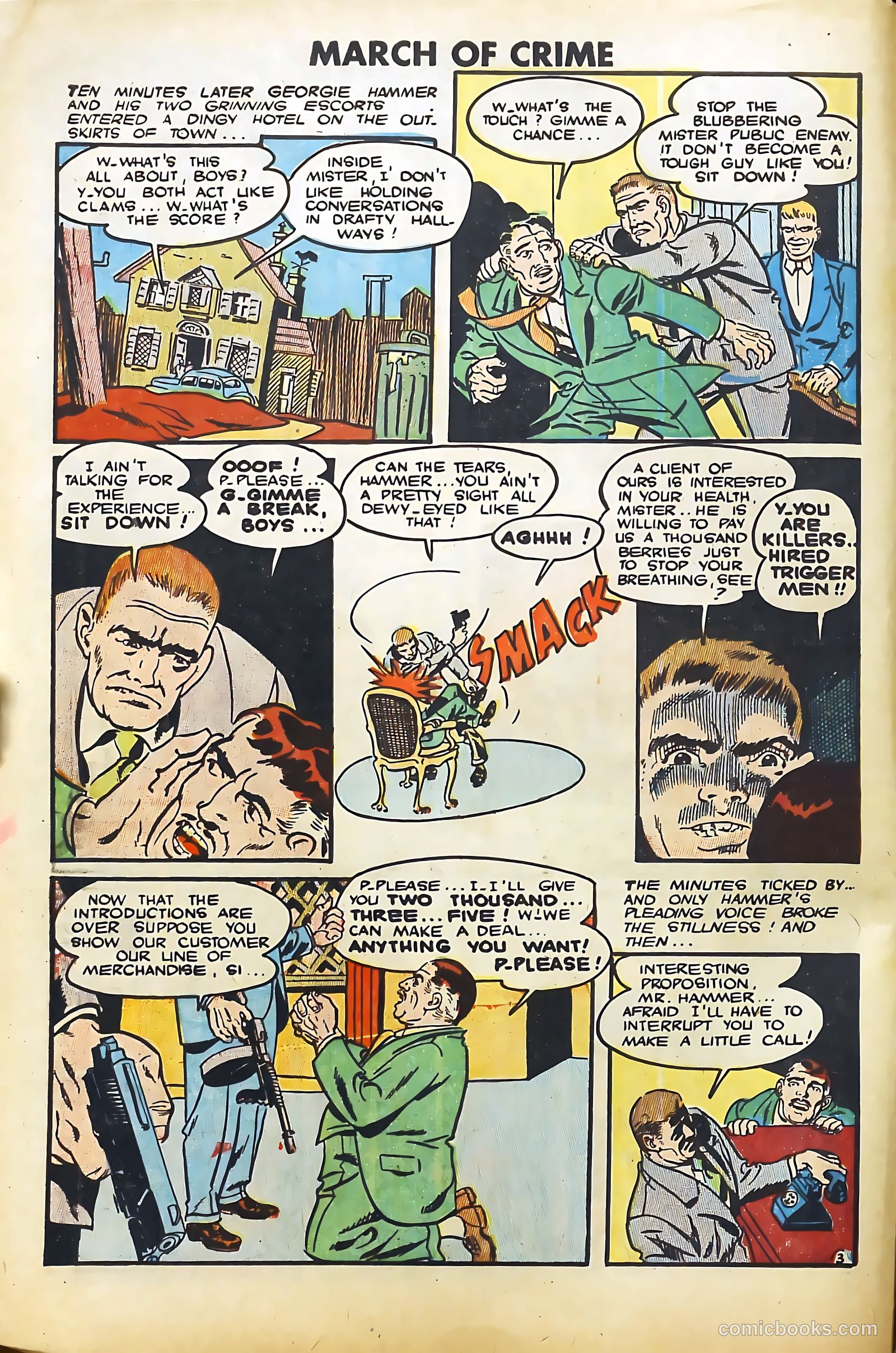 March of Crime #1 (1950) — page 4 of 36