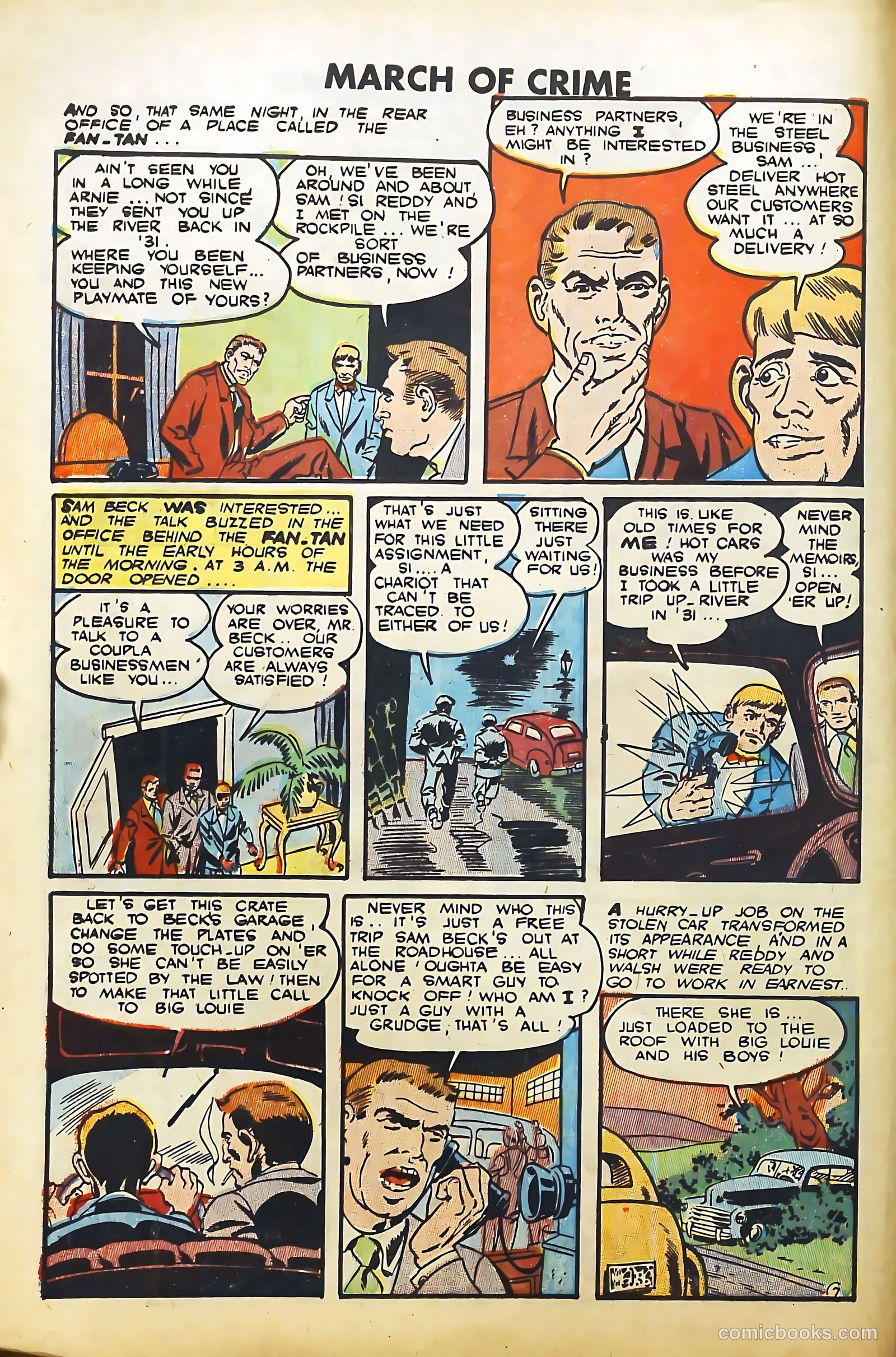 March of Crime #1 (1950) — page 8 of 36