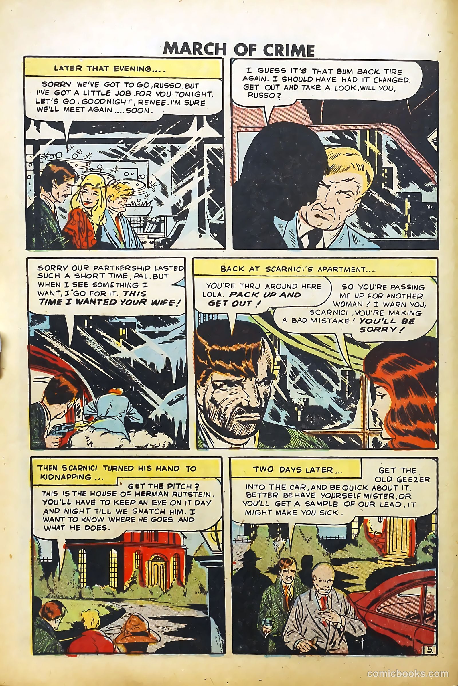 March of Crime #1 (1950) — page 16 of 36