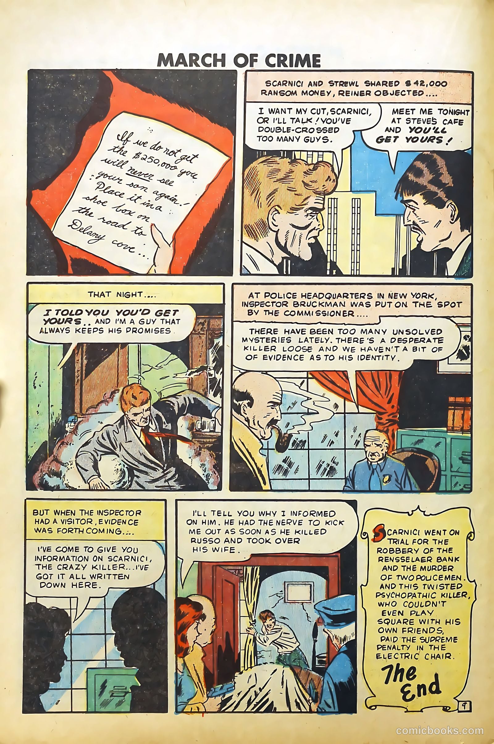 March of Crime #1 (1950) — page 20 of 36