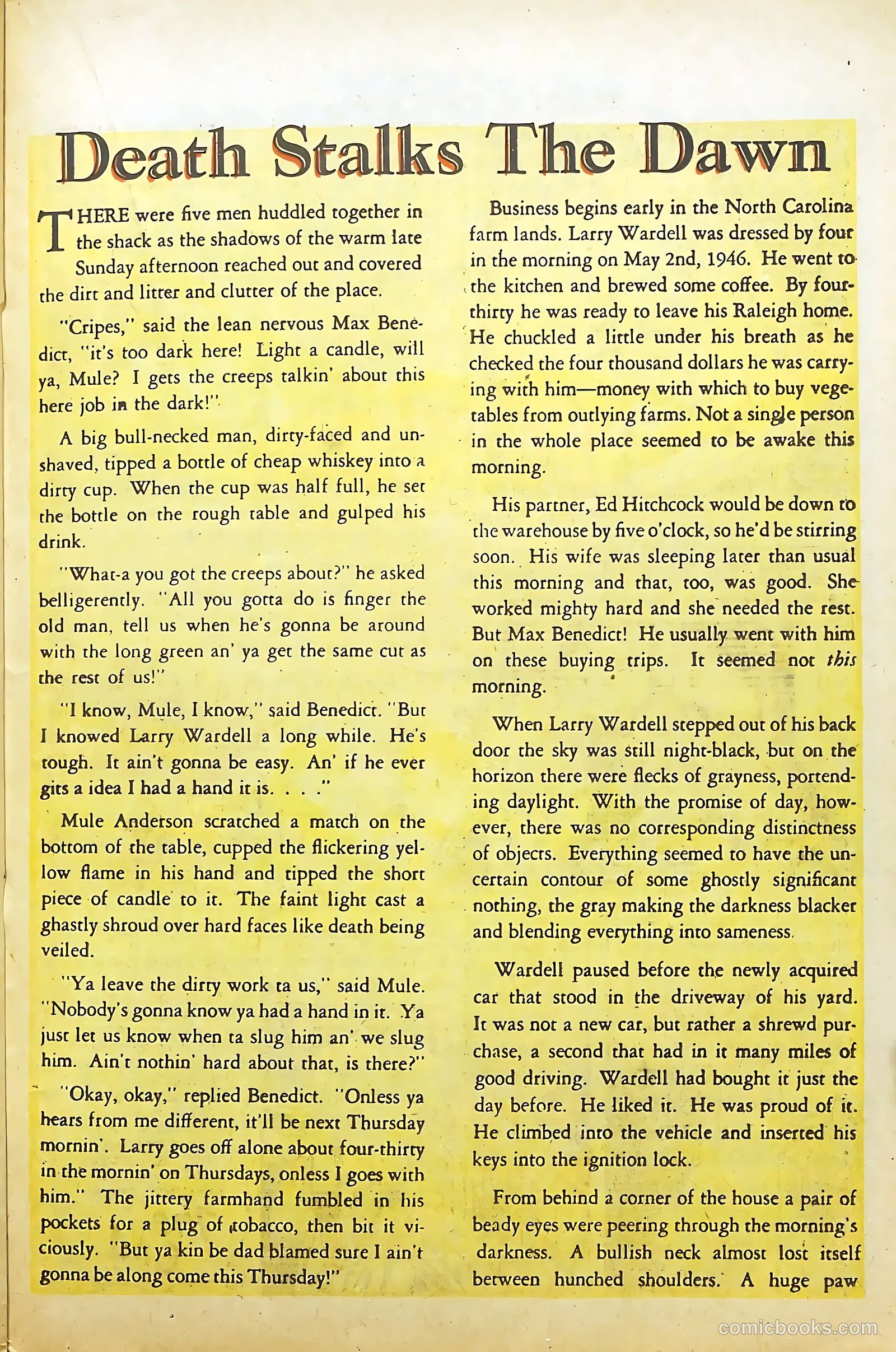 March of Crime #1 (1950) — page 21 of 36