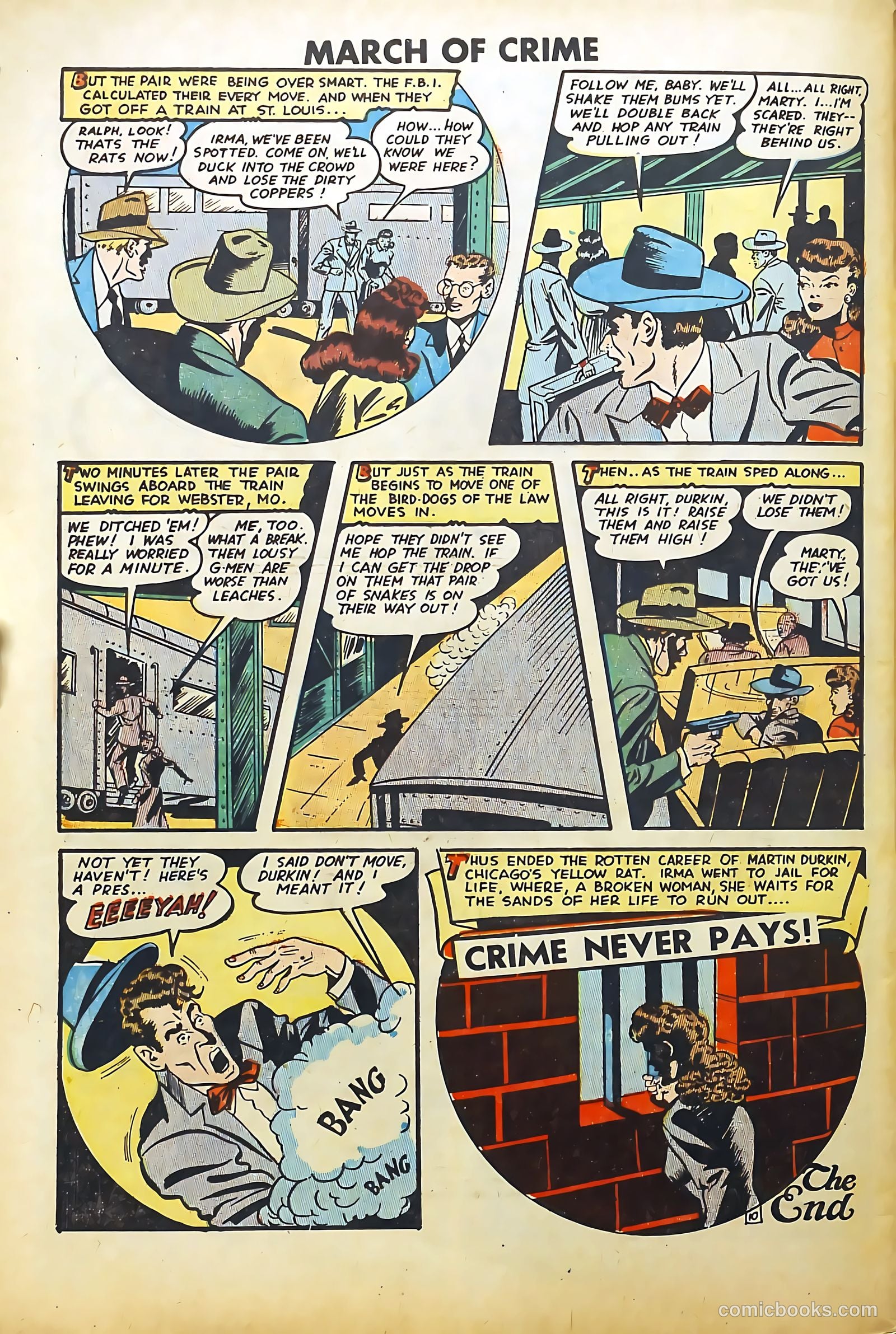 March of Crime #1 (1950) — page 32 of 36