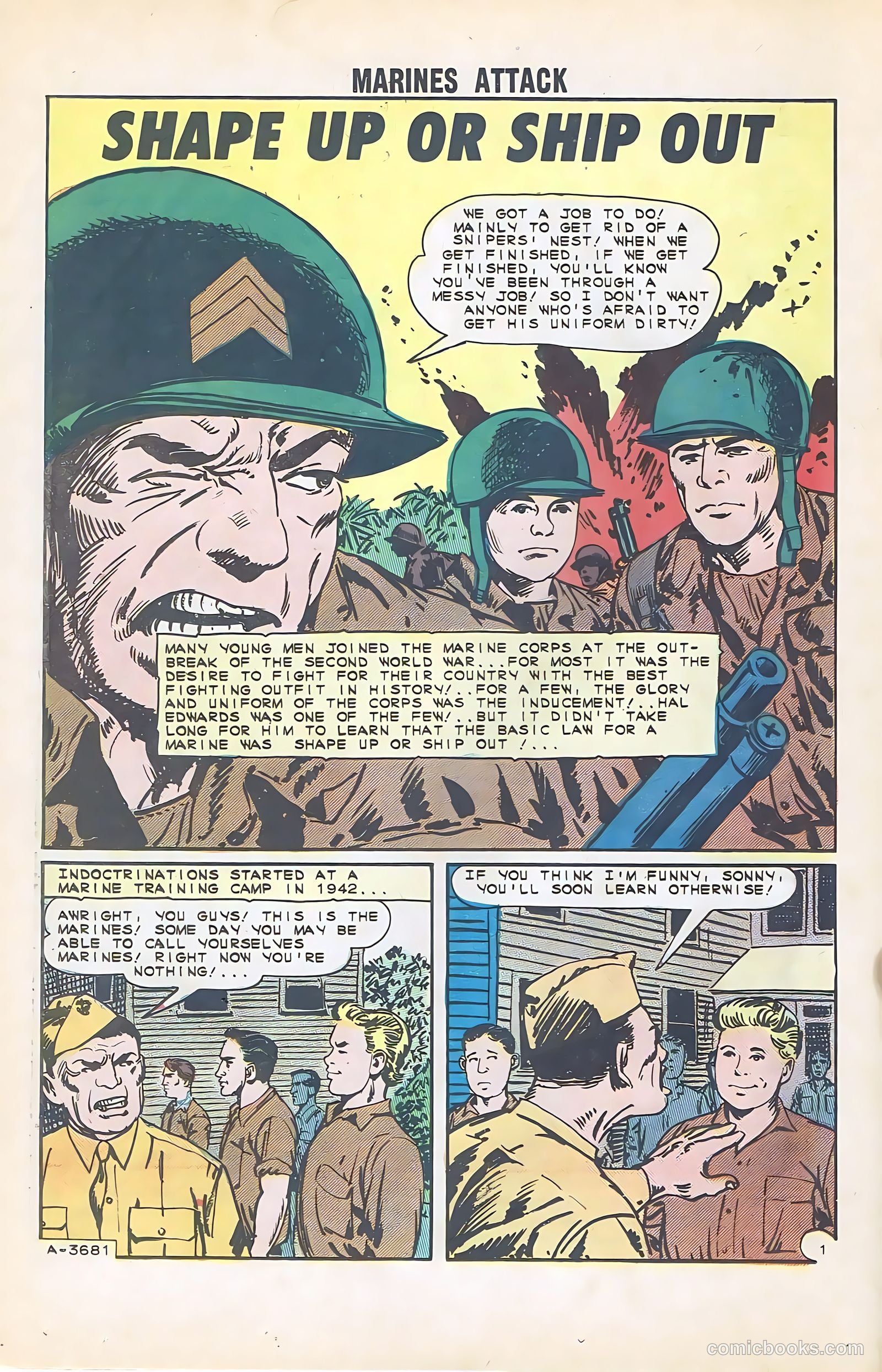 Marines Attack #1 (1964) — page 20 of 36