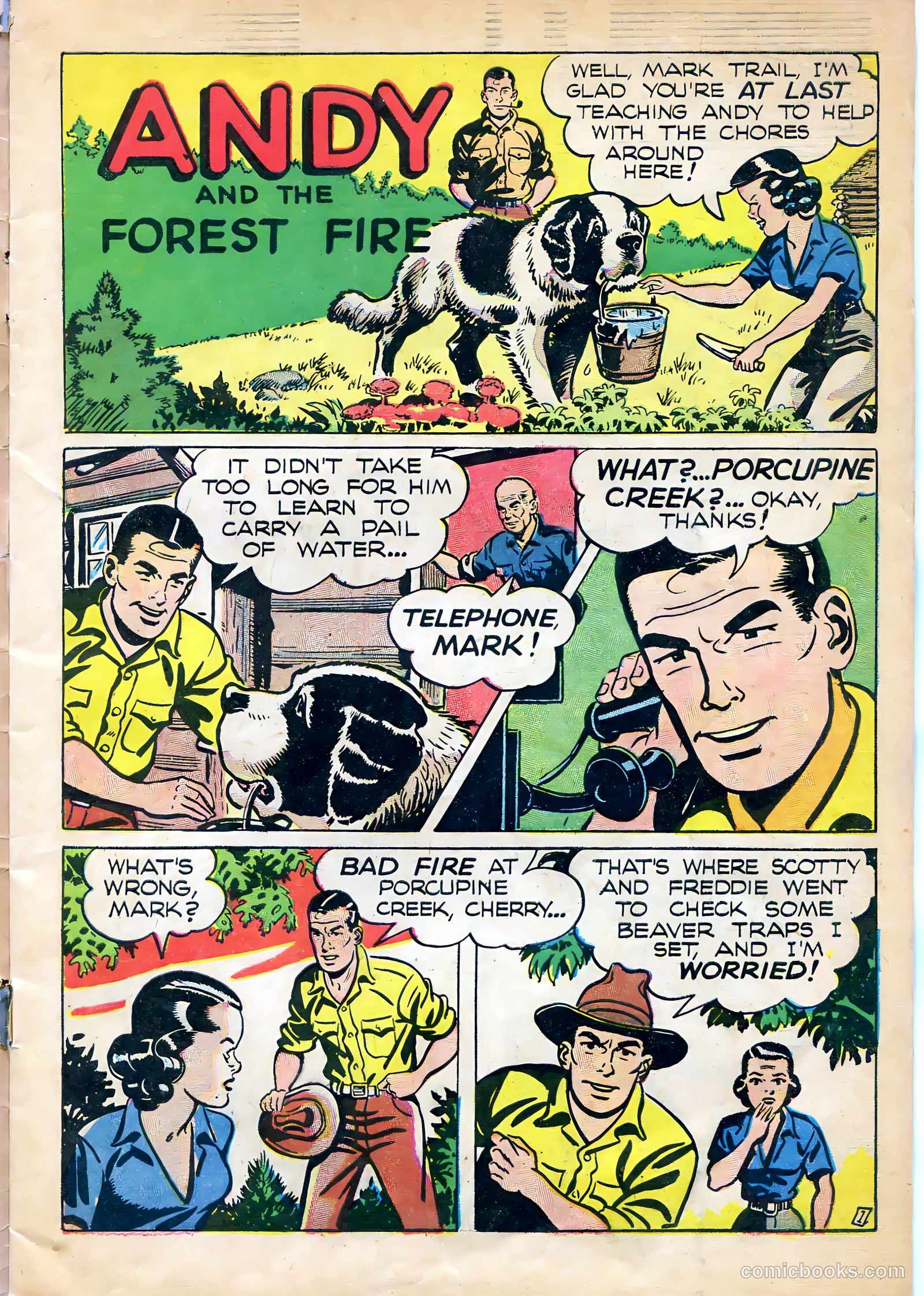 Mark Trail #1 (1955) — page 3 of 36