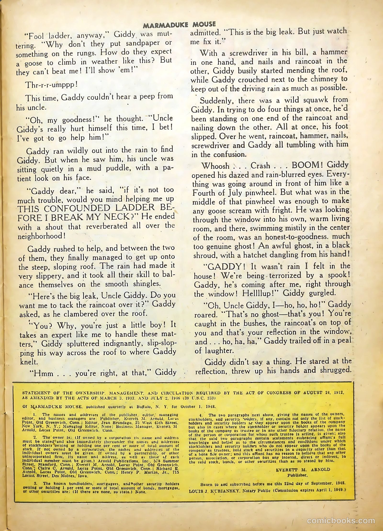 Marmaduke Mouse #12 (1949) — page 27 of 36