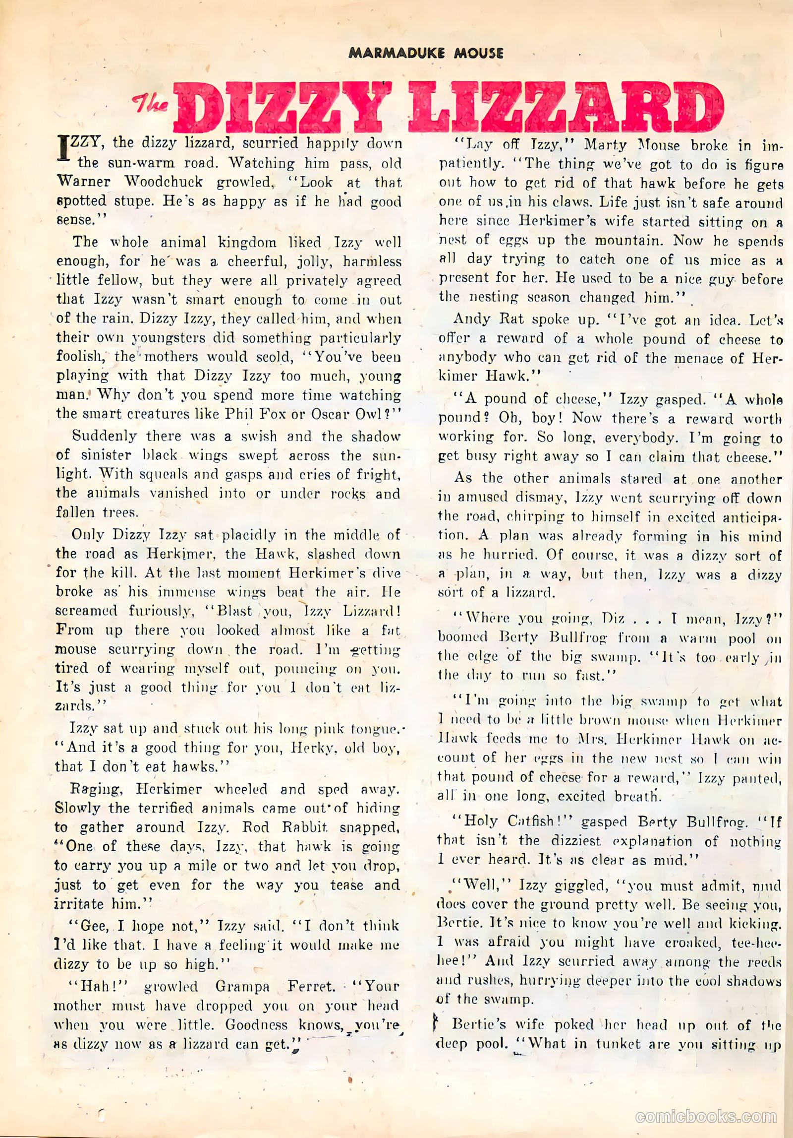 Marmaduke Mouse #21 (1950) — page 36 of 52