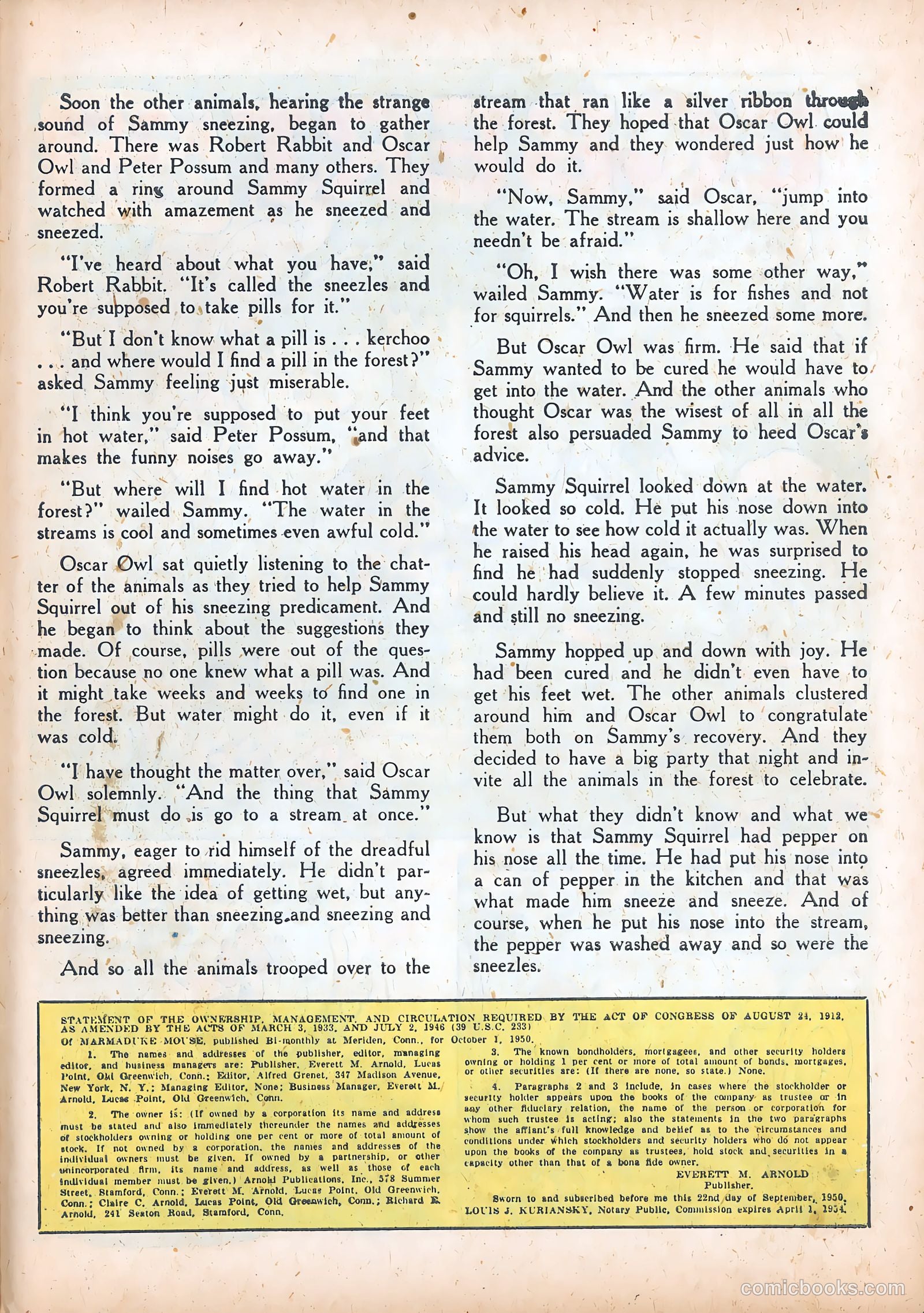 Marmaduke Mouse #23 (1951) — page 39 of 52