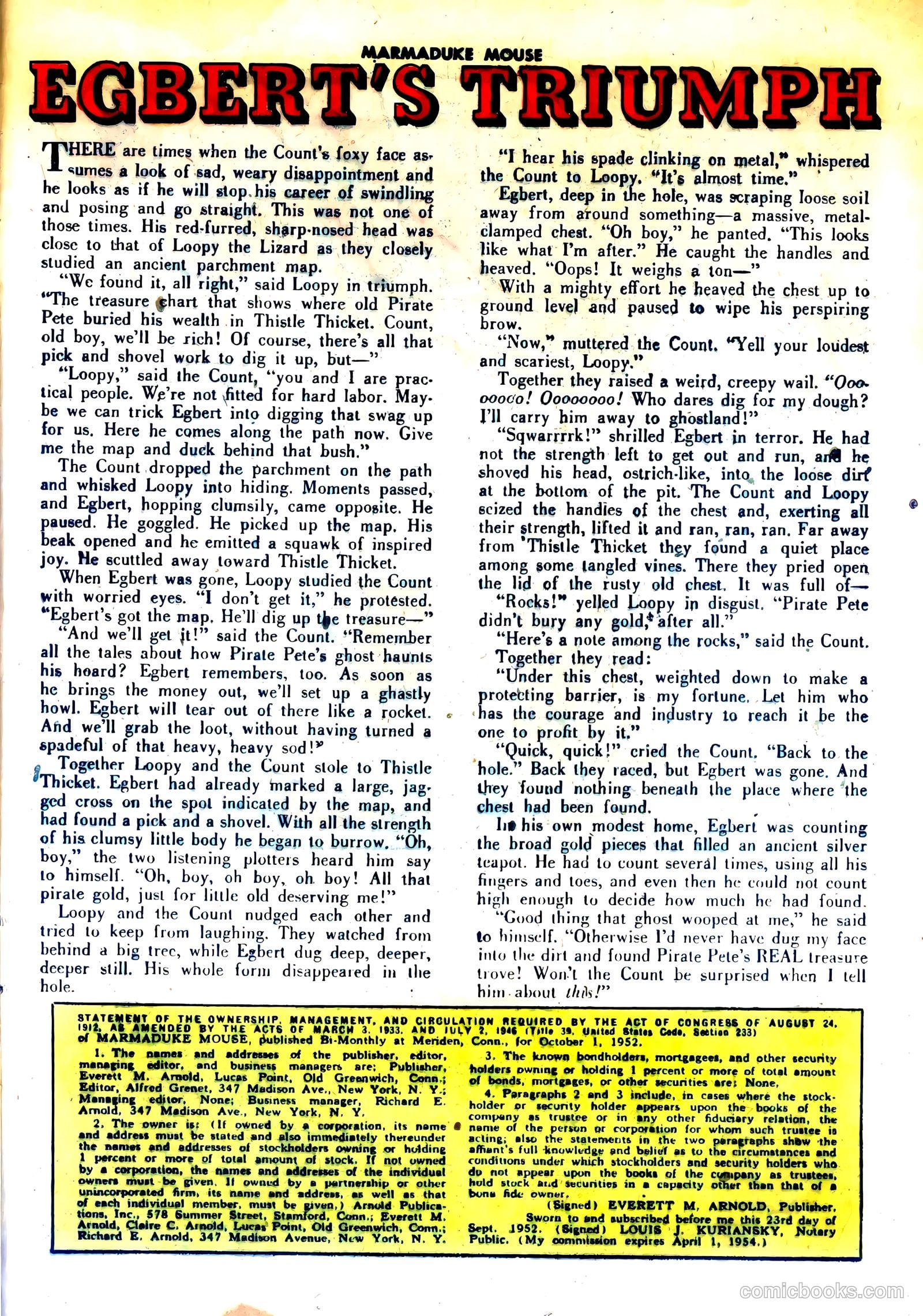 Marmaduke Mouse #36 (1953) — page 25 of 36